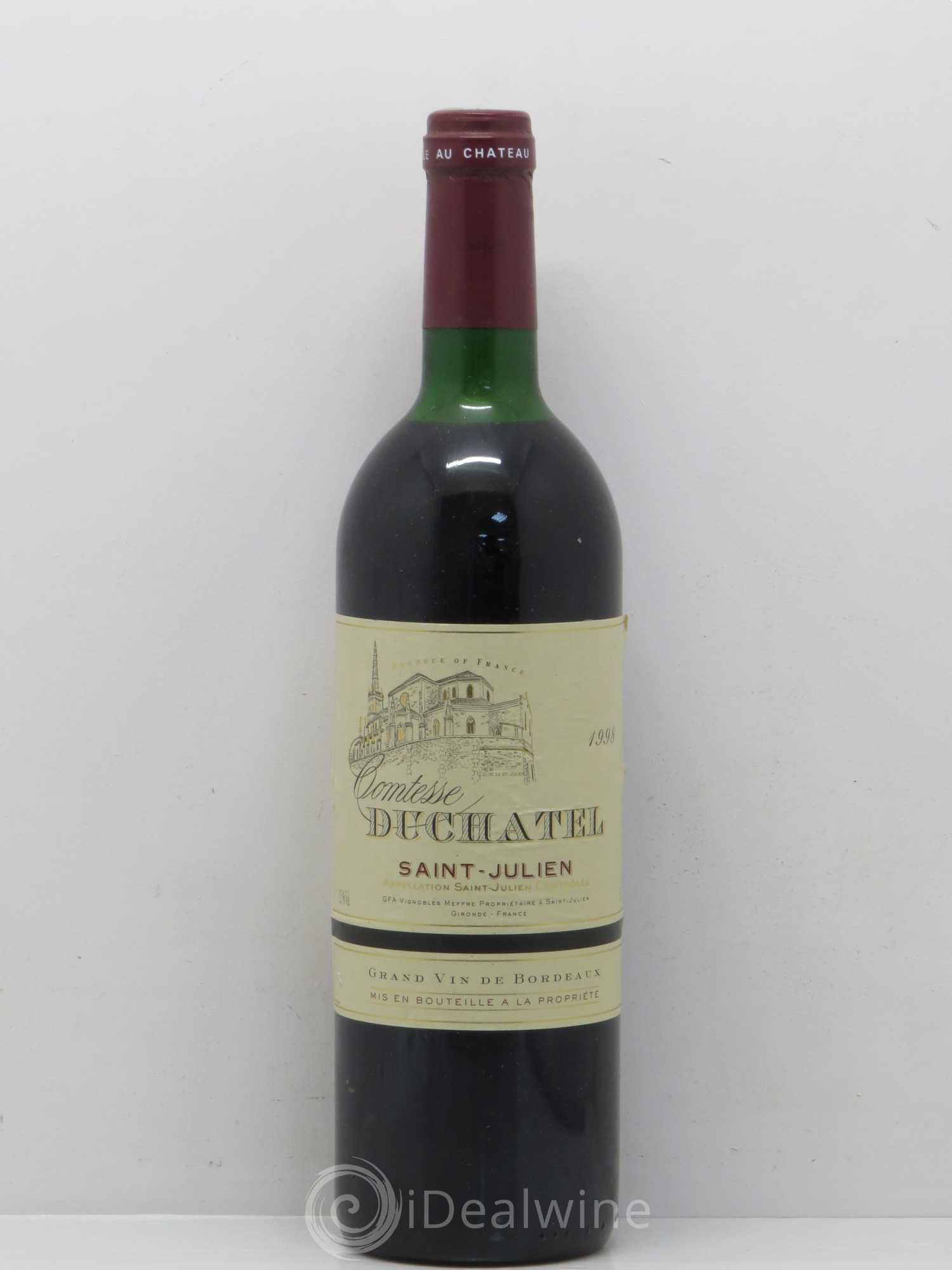 Saint-Julien Comtesse Duchatel 1998 - Lot de 1 bouteille - 0