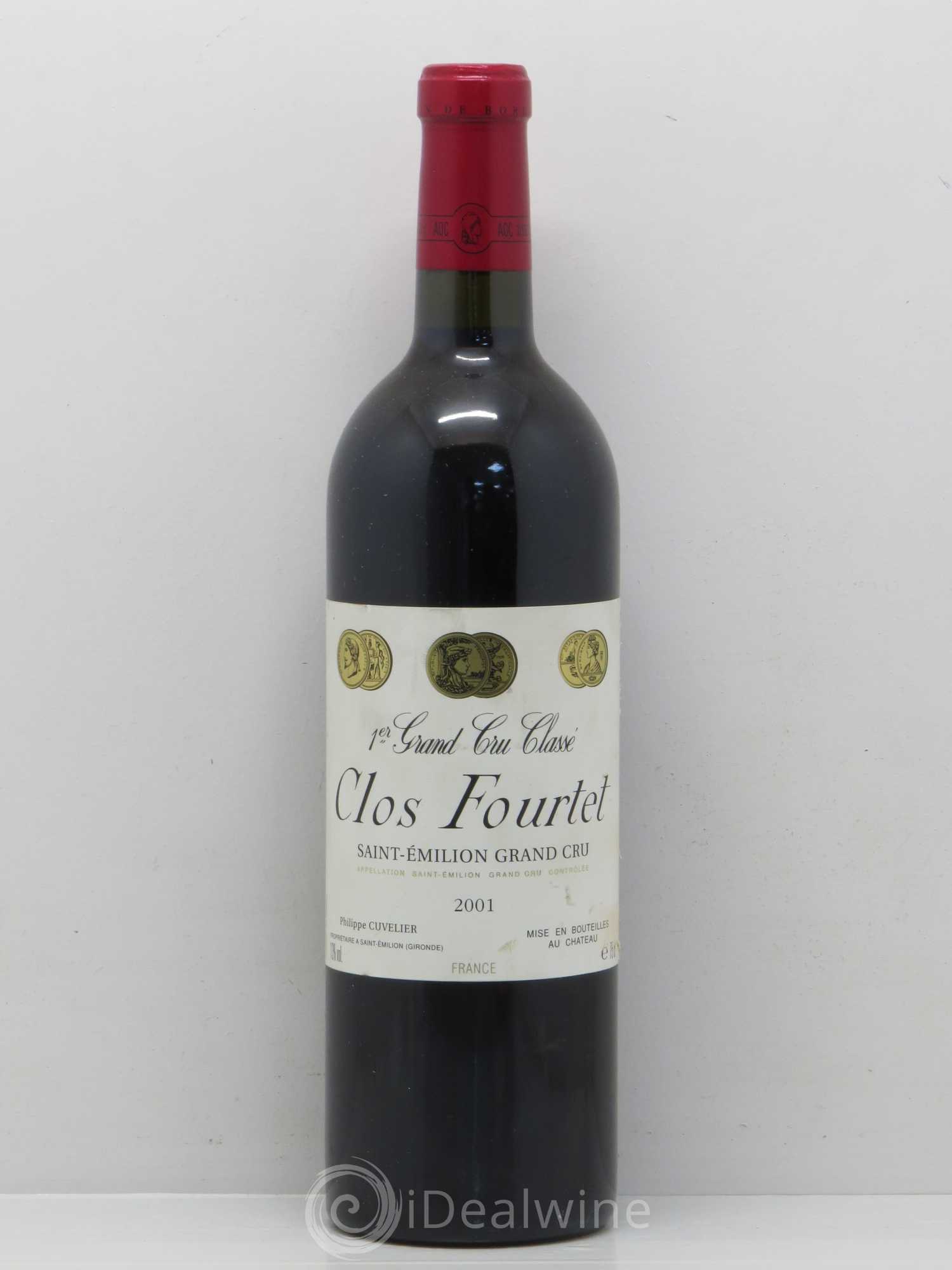 Clos Fourtet 1er Grand Cru Classé B 2001 - Lot de 1 bouteille - 0