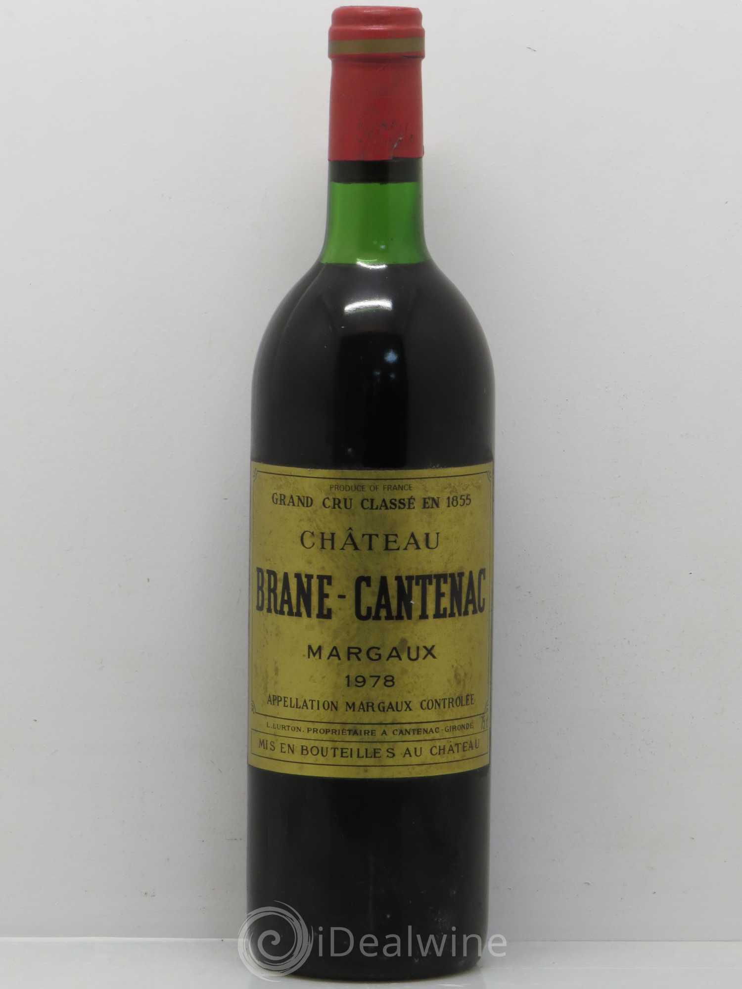 Château Brane Cantenac 2ème Grand Cru Classé 1978 - Lot de 1 bouteille - 0