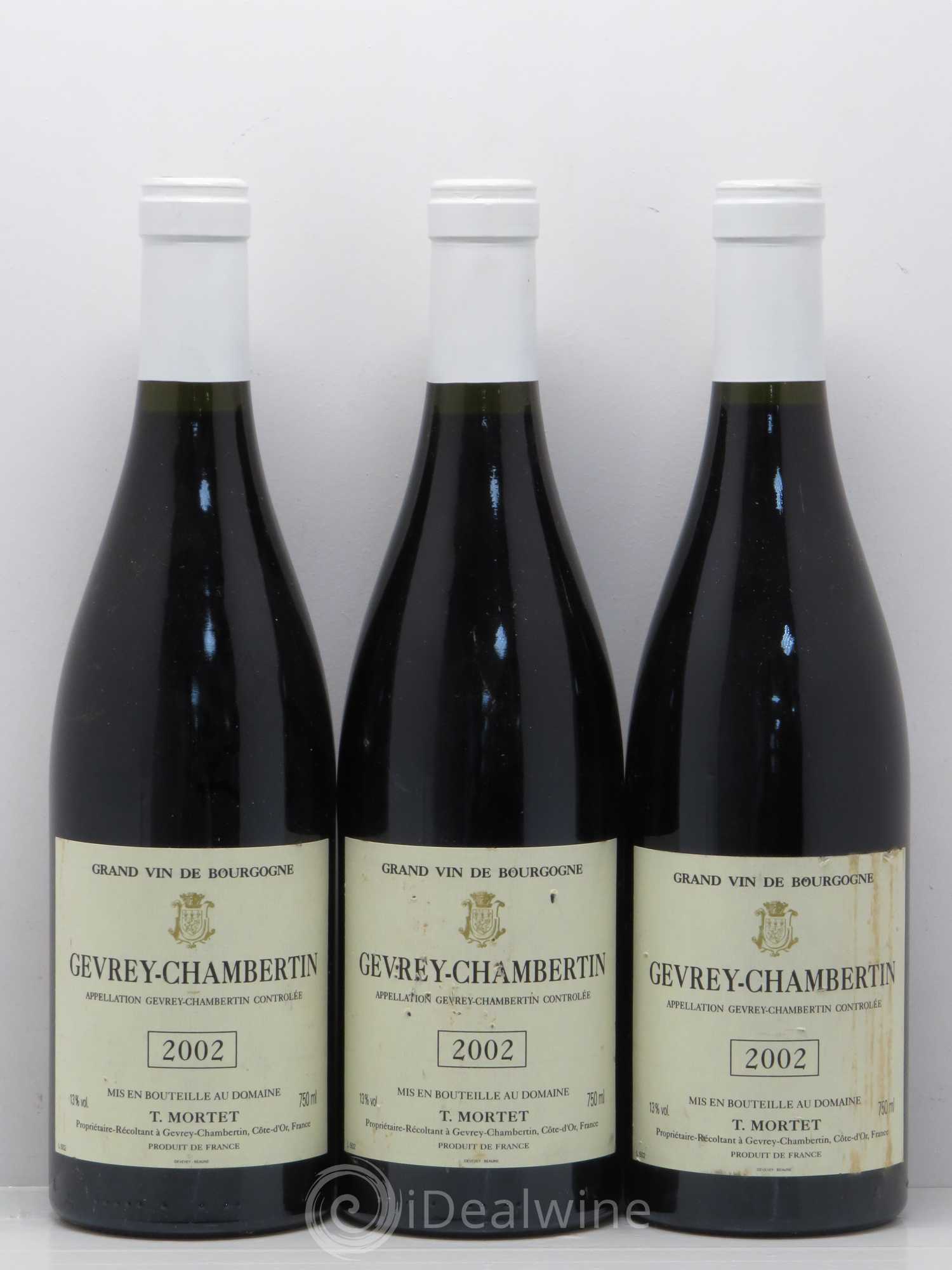 Gevrey-Chambertin 2002 - Posten von 3 Flaschen - 0