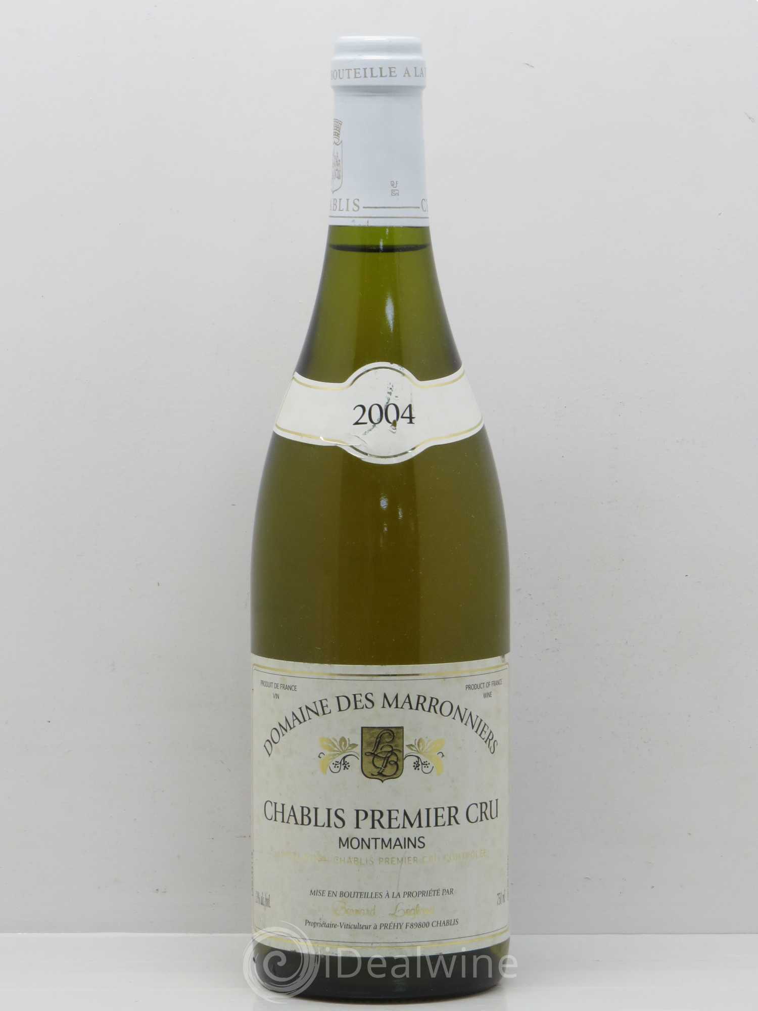 Chablis 1er Cru Montmains Bernard Legland 2004 - Posten von 1 Flasche - 0