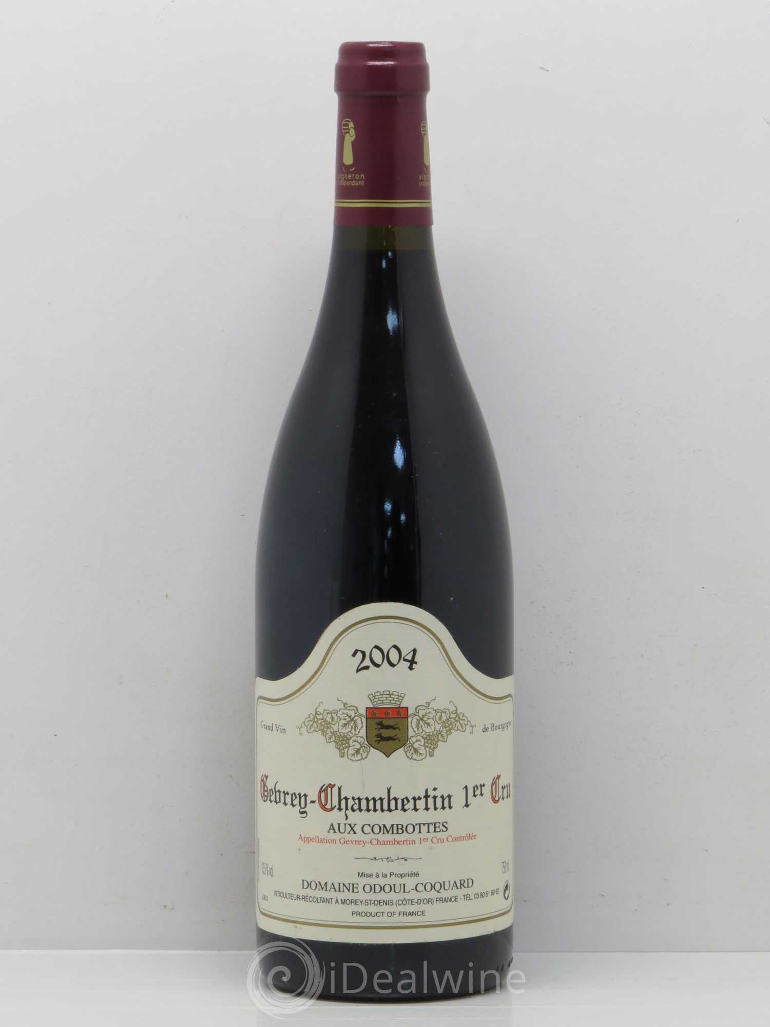 Gevrey-Chambertin 1er Cru Aux Combottes Domaine Odoul-Coquard 2004 - Posten von 1 Flasche - 0