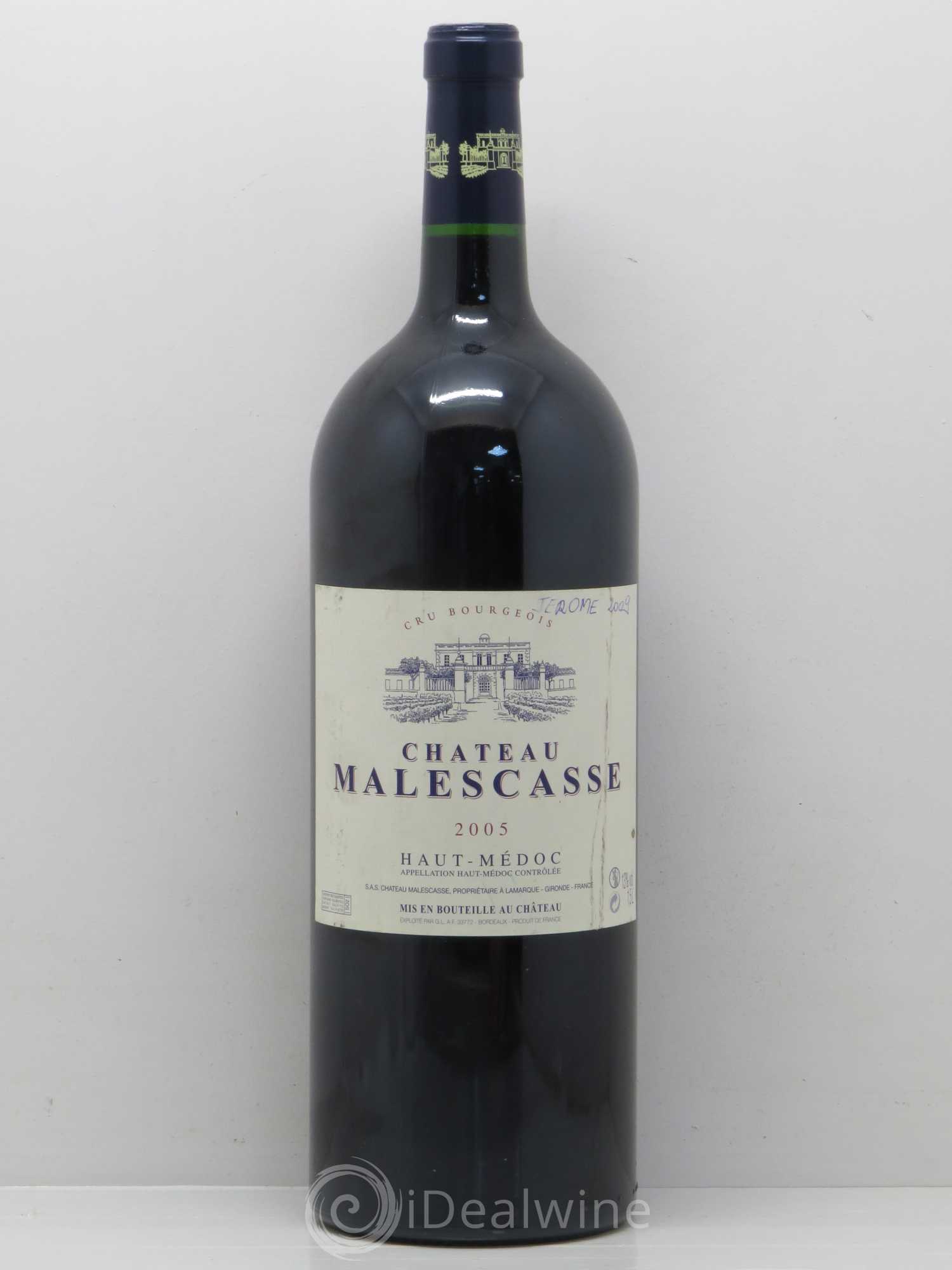 Château Malescasse Cru Bourgeois Exceptionnel 2005 - Lot de 1 magnum - 0