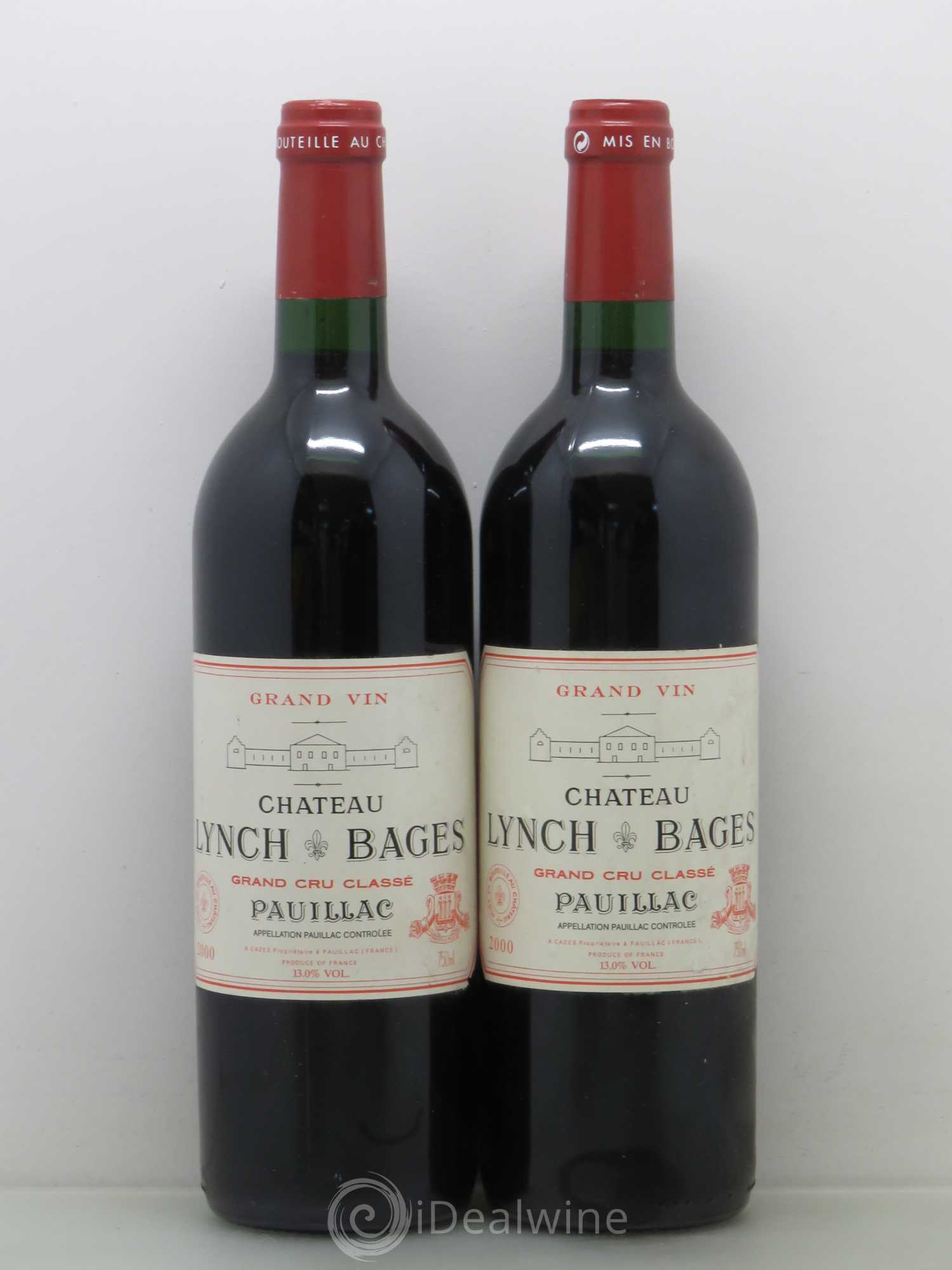 Château Lynch Bages 5ème Grand Cru Classé 2000 - Lot de 2 bouteilles - 0