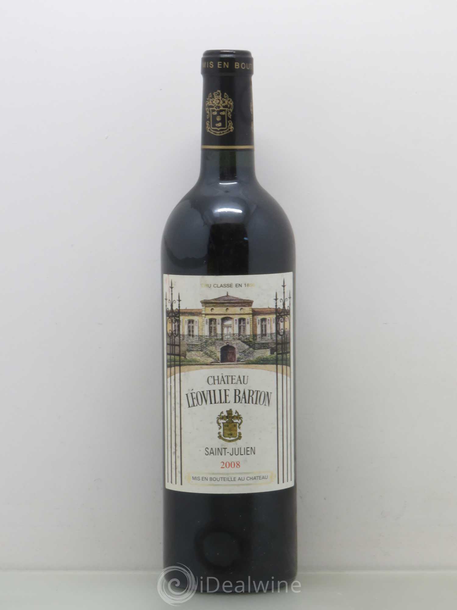 Château Léoville Barton 2ème Grand Cru Classé 2008 - Lot de 1 bouteille - 0