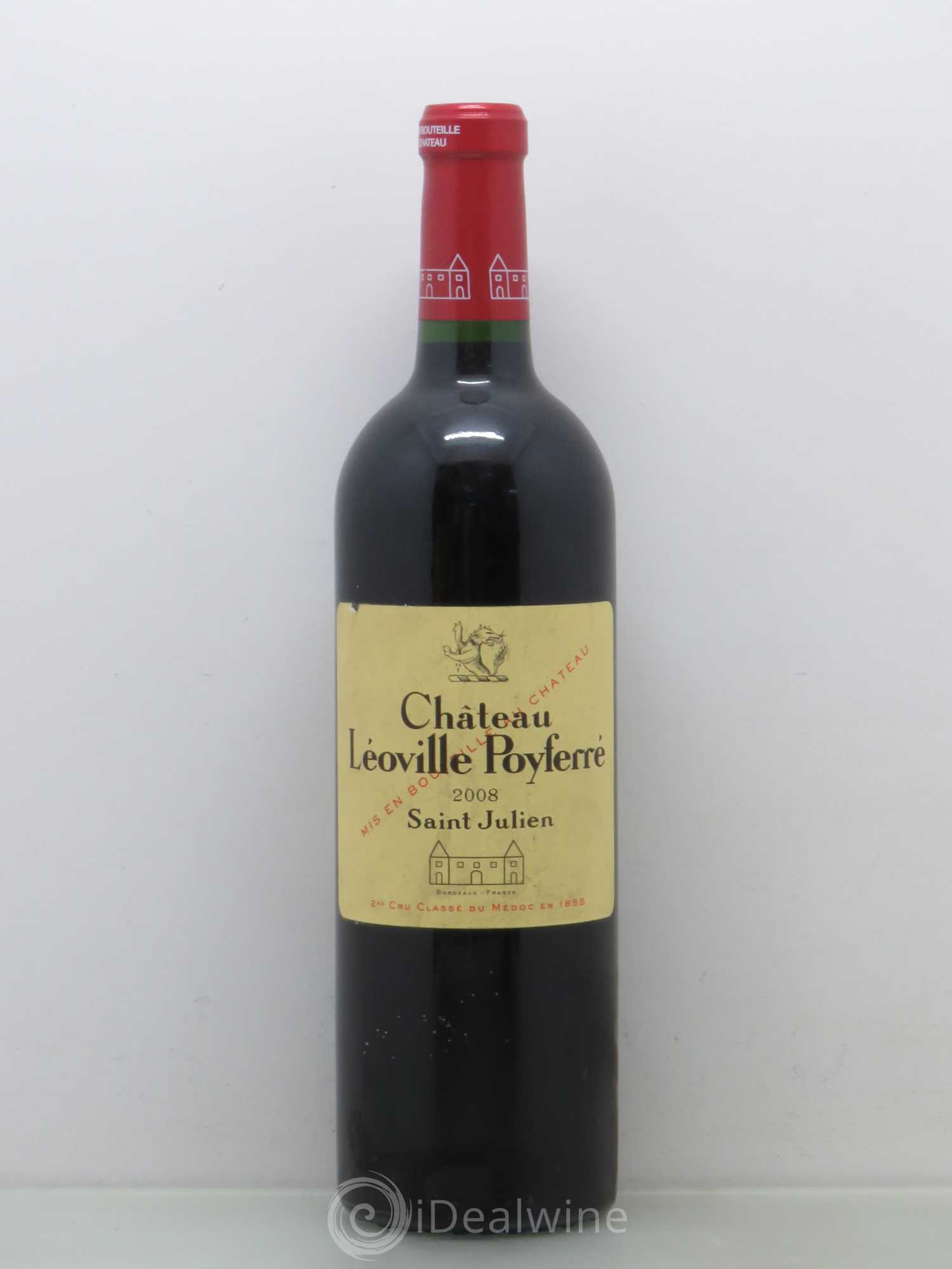 Château Léoville Poyferré 2ème Grand Cru Classé 2008 - Lot de 1 bouteille - 0