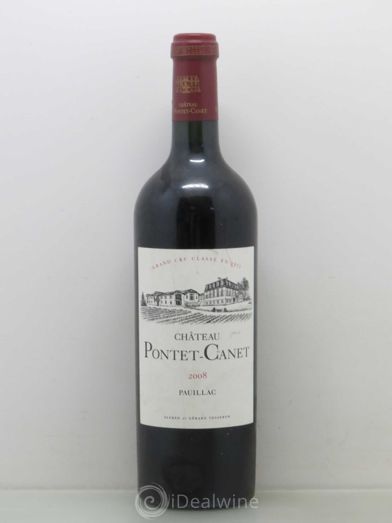 Château Pontet Canet 5ème Grand Cru Classé 2008 - Lot de 1 bouteille - 0