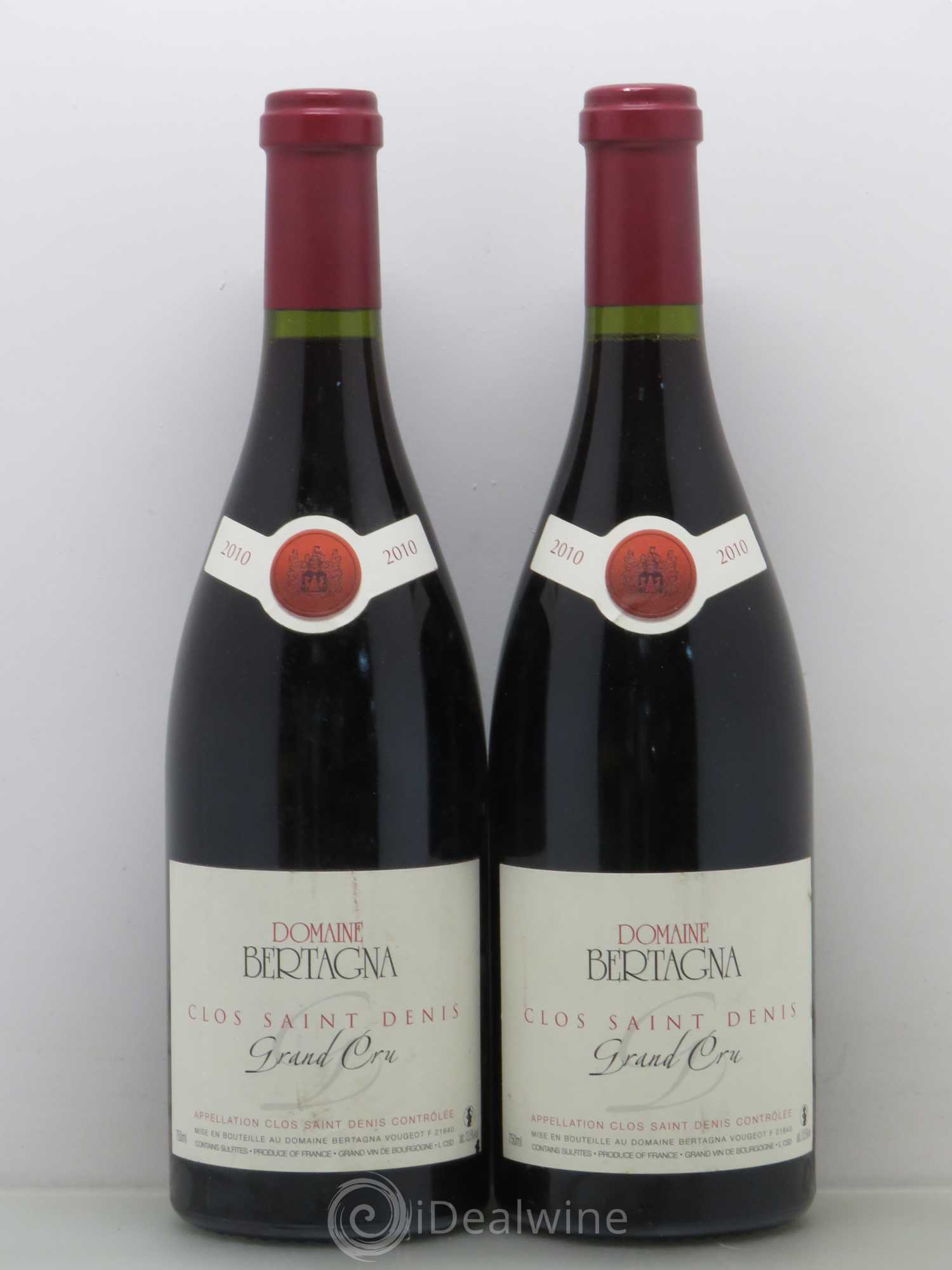 Clos Saint-Denis Grand Cru Bertagna 2010 - Lot de 2 bouteilles - 0