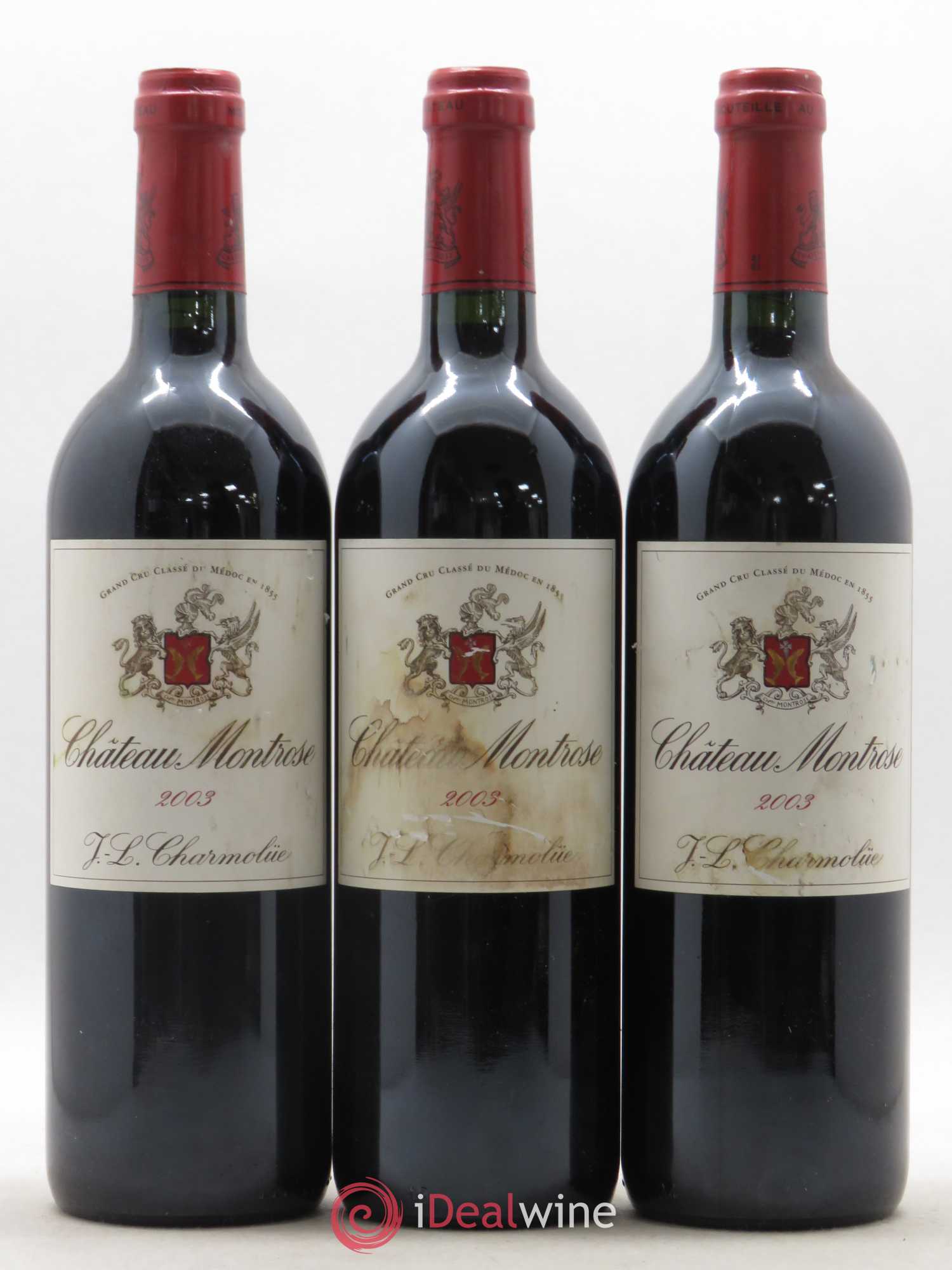 Château Montrose 2ème Grand Cru Classé 2003 - Lot de 3 bouteilles - 0
