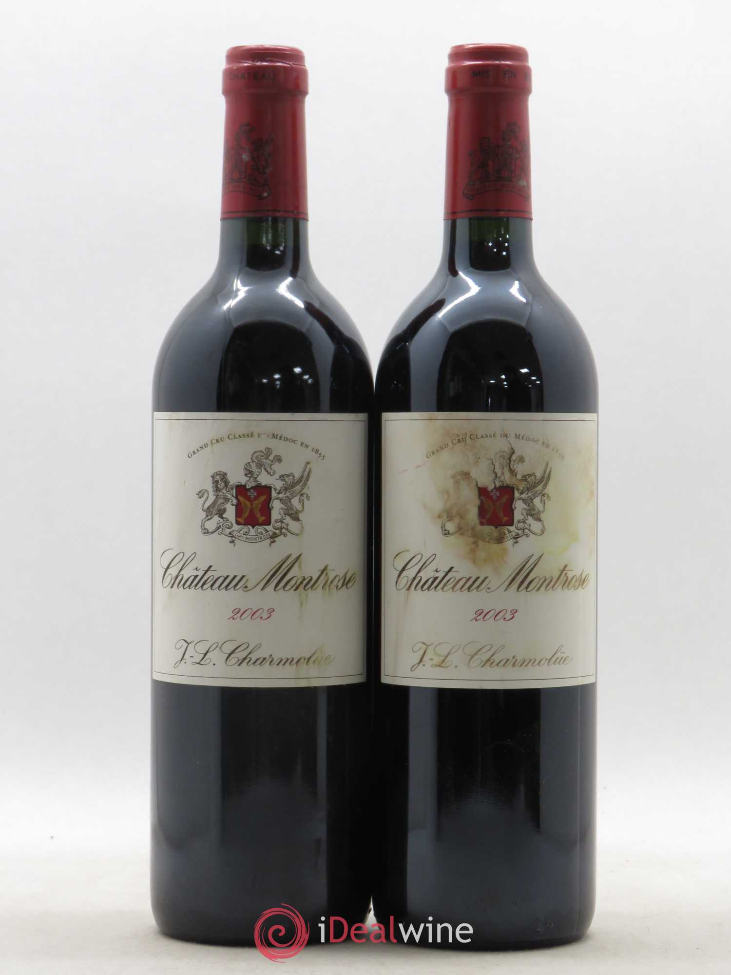 Château Montrose 2ème Grand Cru Classé 2003 - Lot de 2 bouteilles - 0