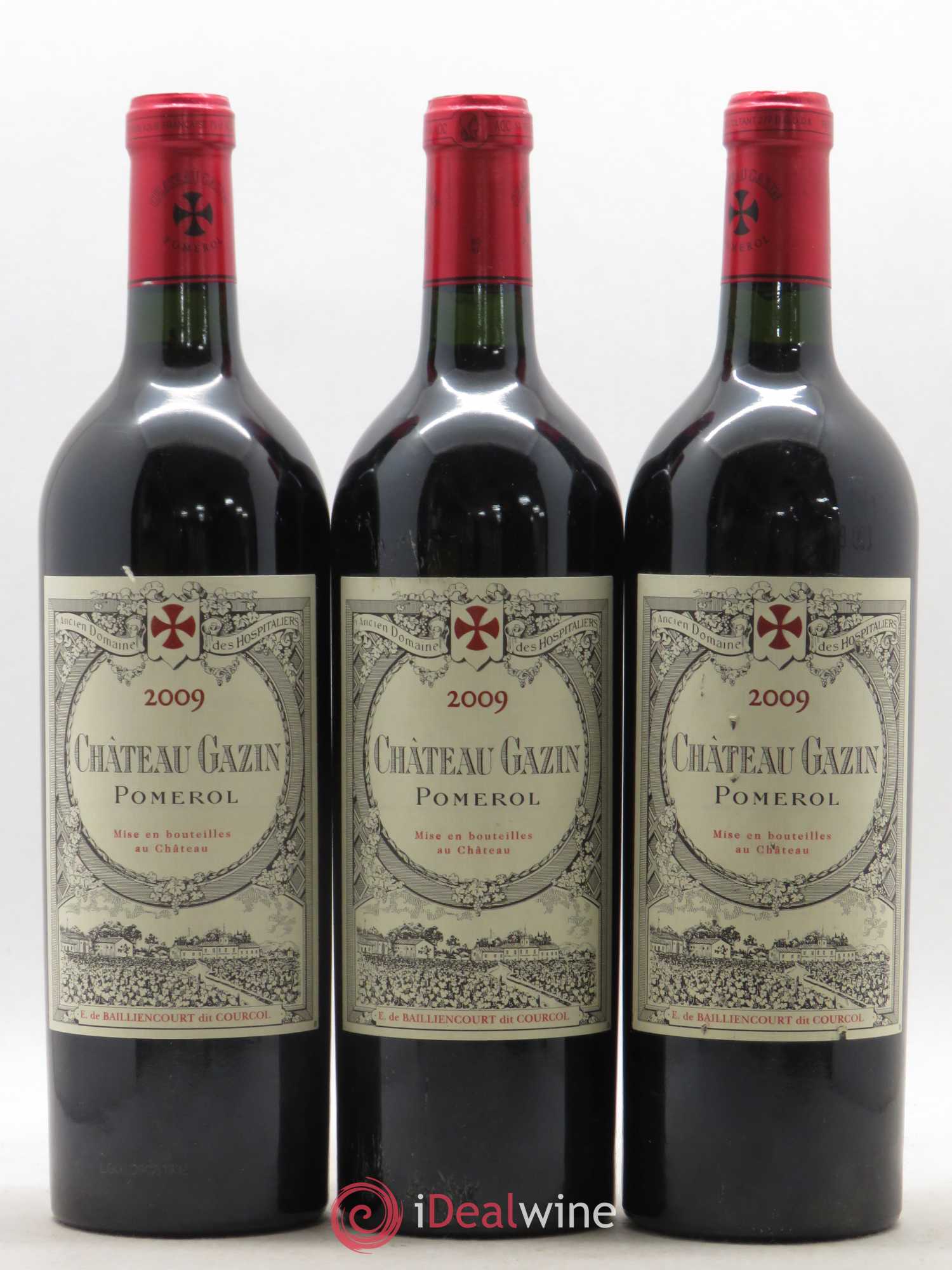 Château Gazin 2009 - Lot de 3 bouteilles - 0