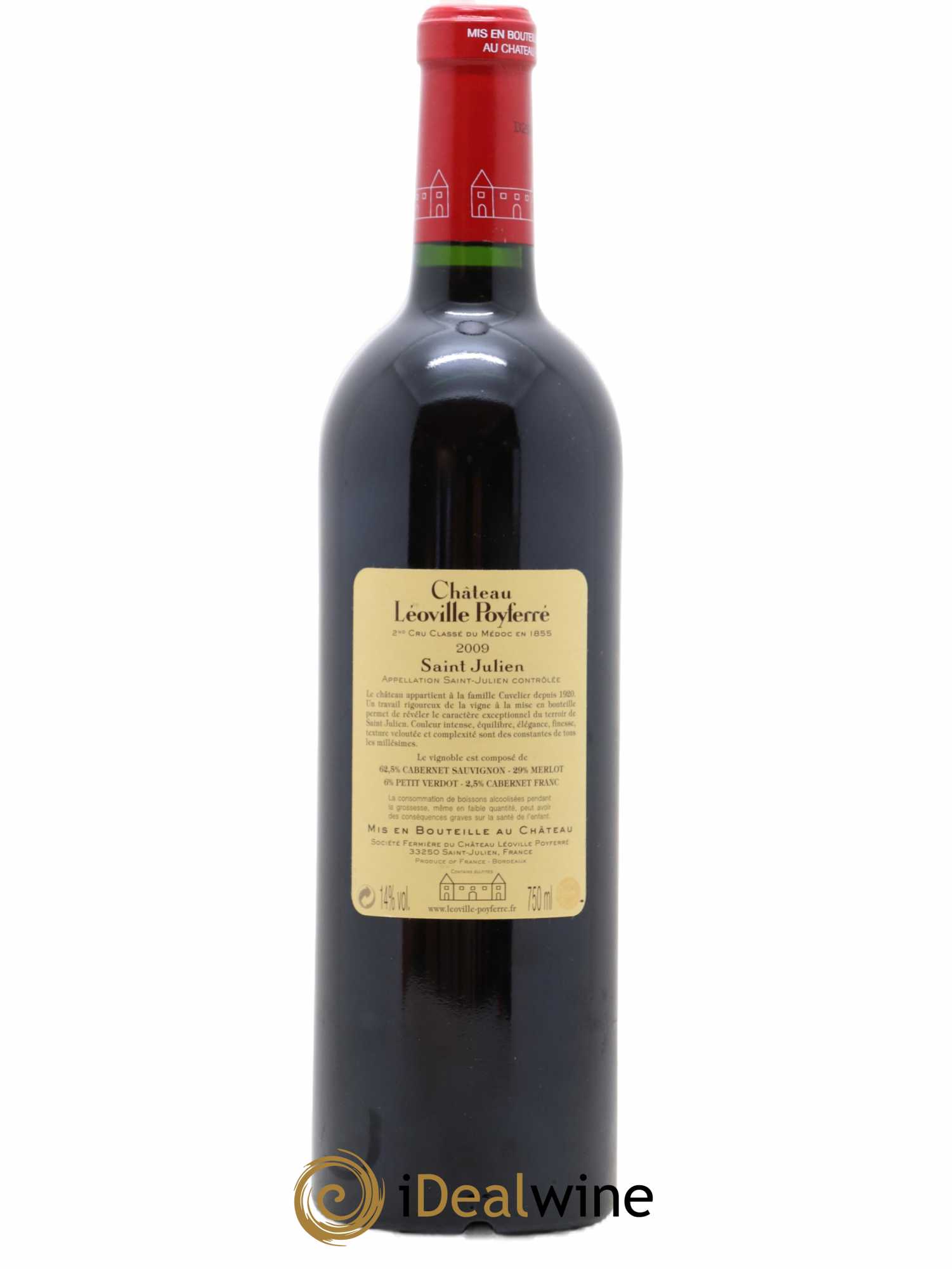 Château Léoville Poyferré 2ème Grand Cru Classé 2009 - Posten von 1 Flasche - 1