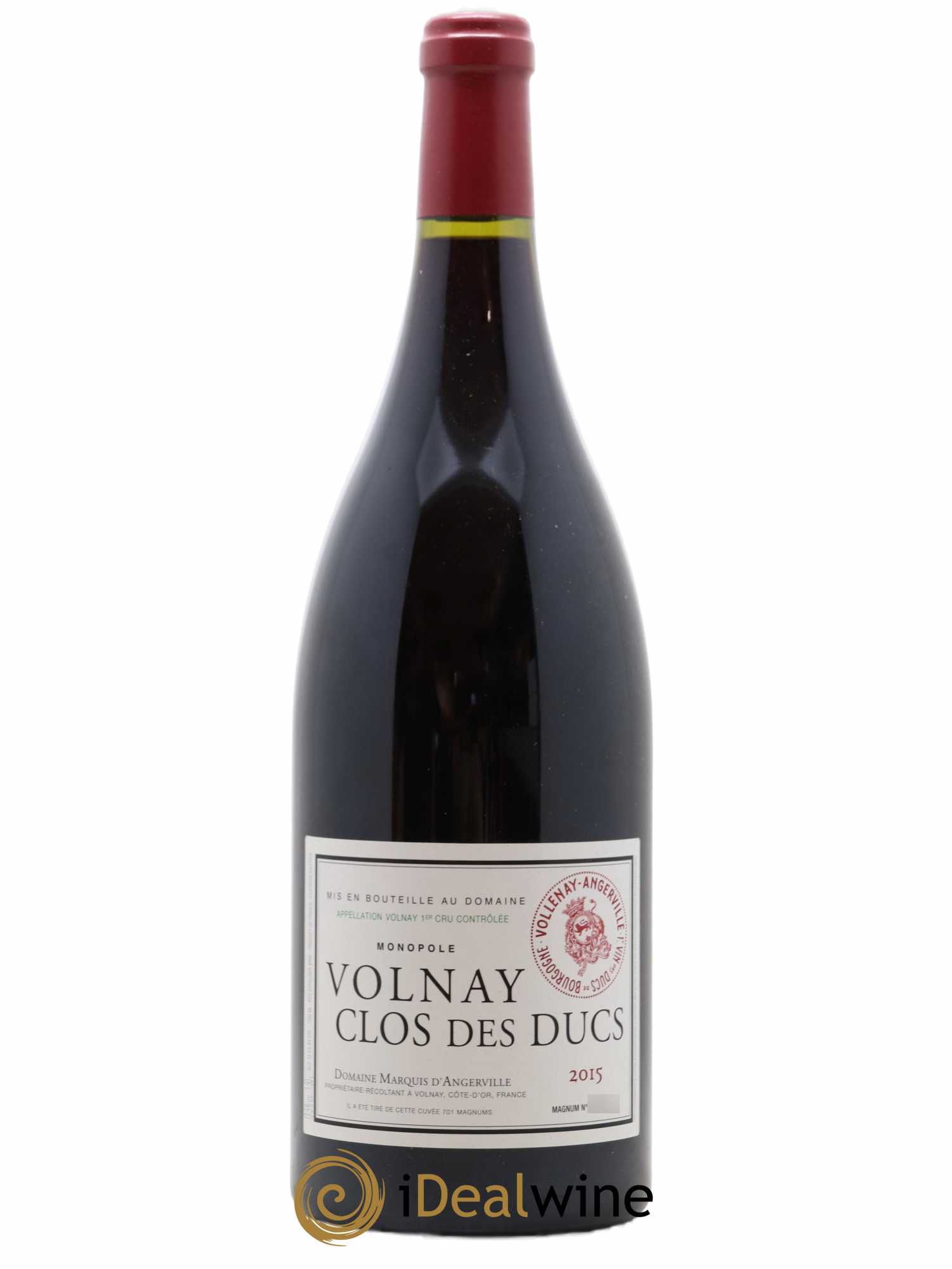 Volnay 1er Cru Clos des Ducs Marquis d'Angerville (Domaine) 2015 - Lot de 1 magnum - 0