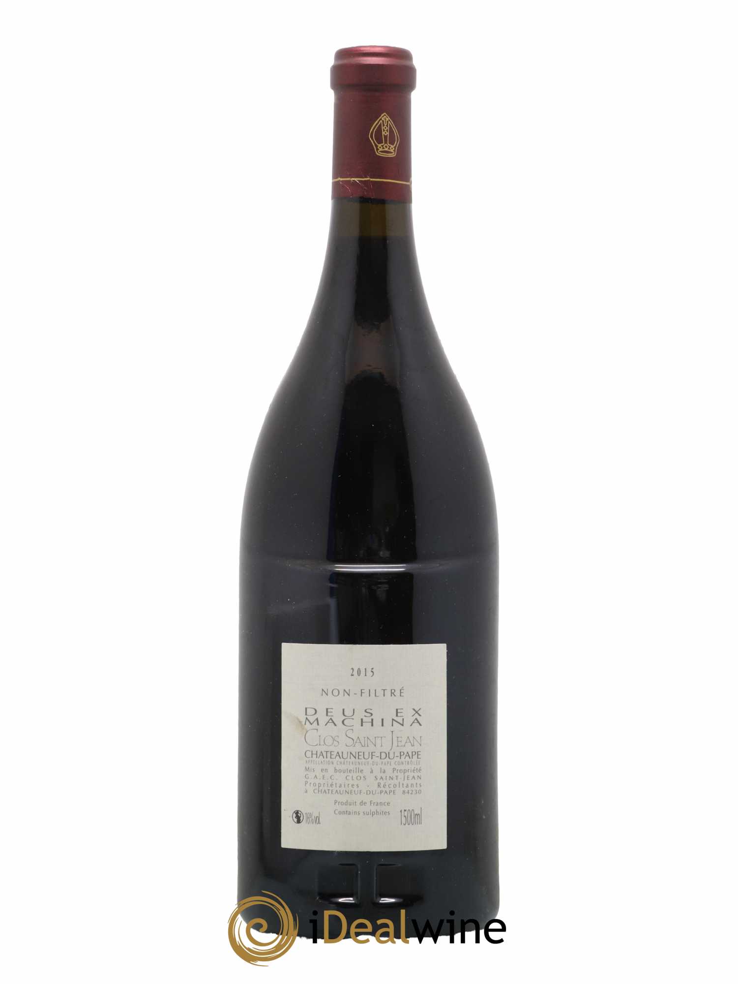 Châteauneuf-du-Pape Clos Saint-Jean Deus Ex Machina Pascal et Vincent Maurel 2015 - Lot de 1 magnum - 1