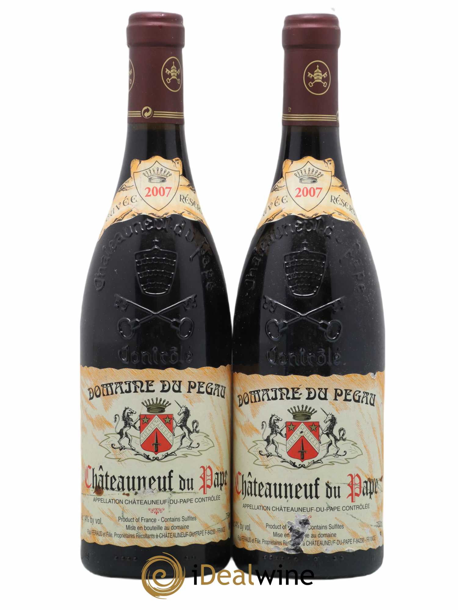 Châteauneuf-du-Pape Domaine du Pégau Cuvée Réservée Paul et Laurence Féraud 2007 - Lot de 2 bouteilles - 0
