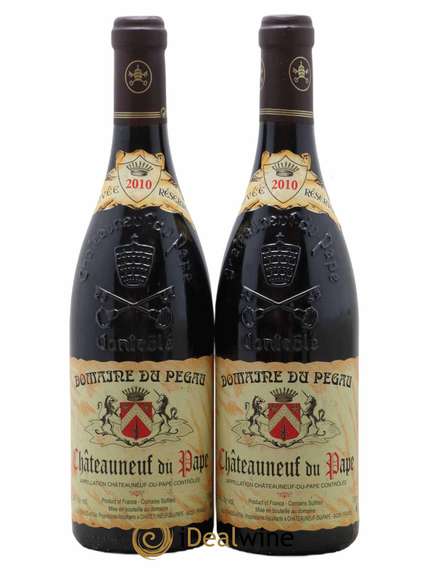 Châteauneuf-du-Pape Domaine du Pégau Cuvée Réservée Paul et Laurence Féraud 2010 - Lot de 2 bouteilles - 0