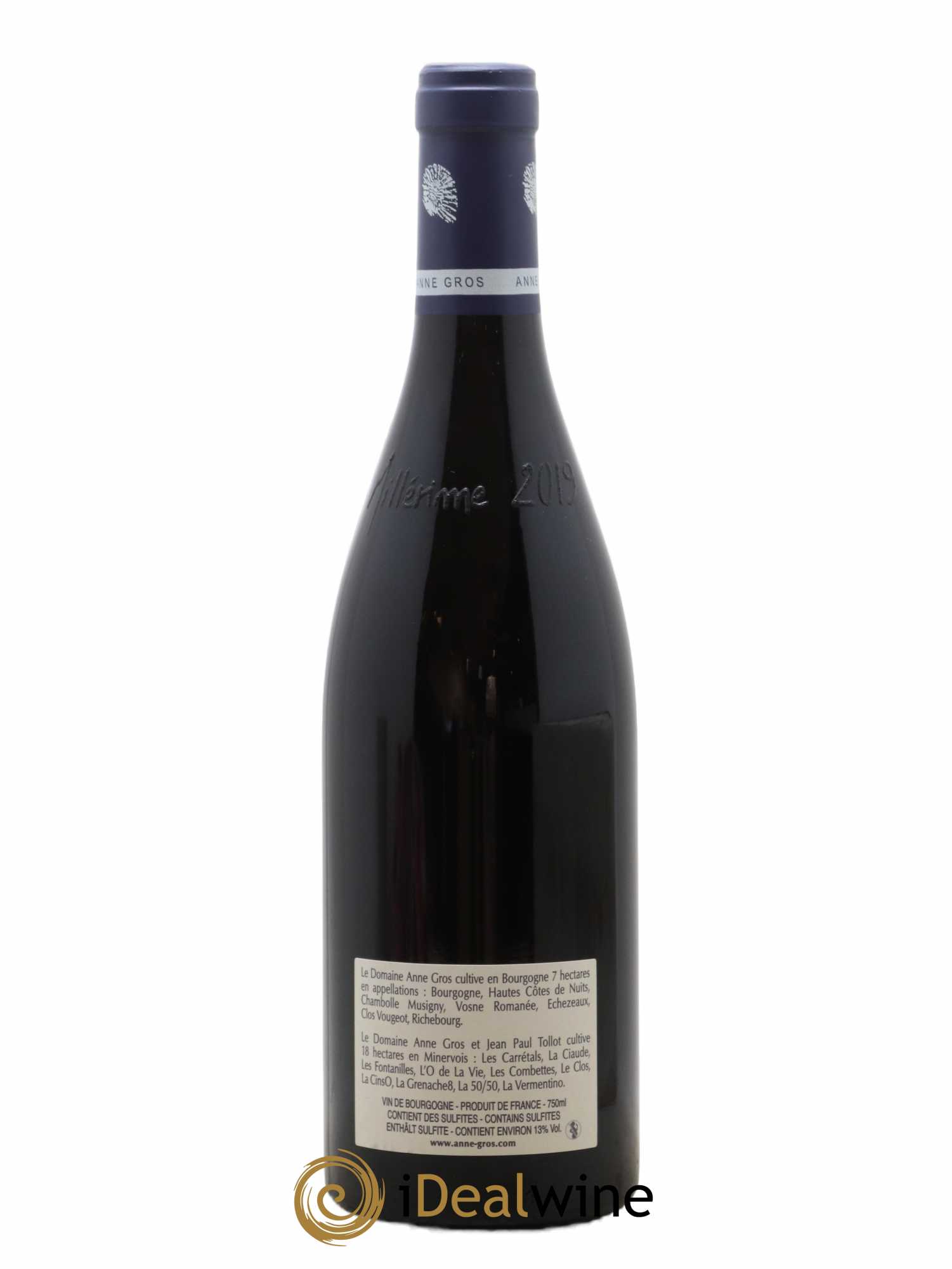 Vosne-Romanée Les Barreaux Anne Gros 2019 - Lot de 1 bouteille - 1
