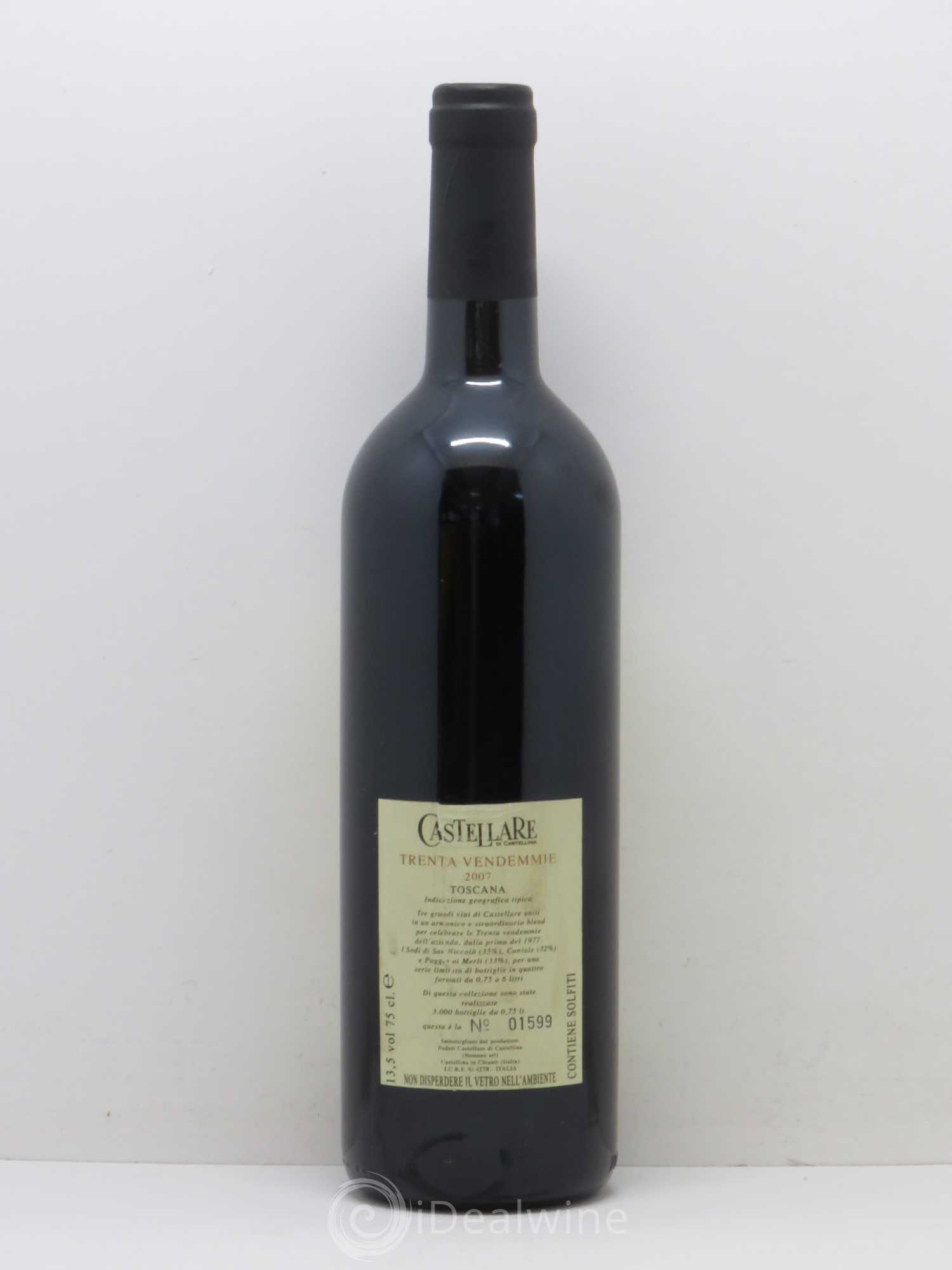 Italie Vendemmie Castellare 2007 - Posten von 1 Flasche - 1