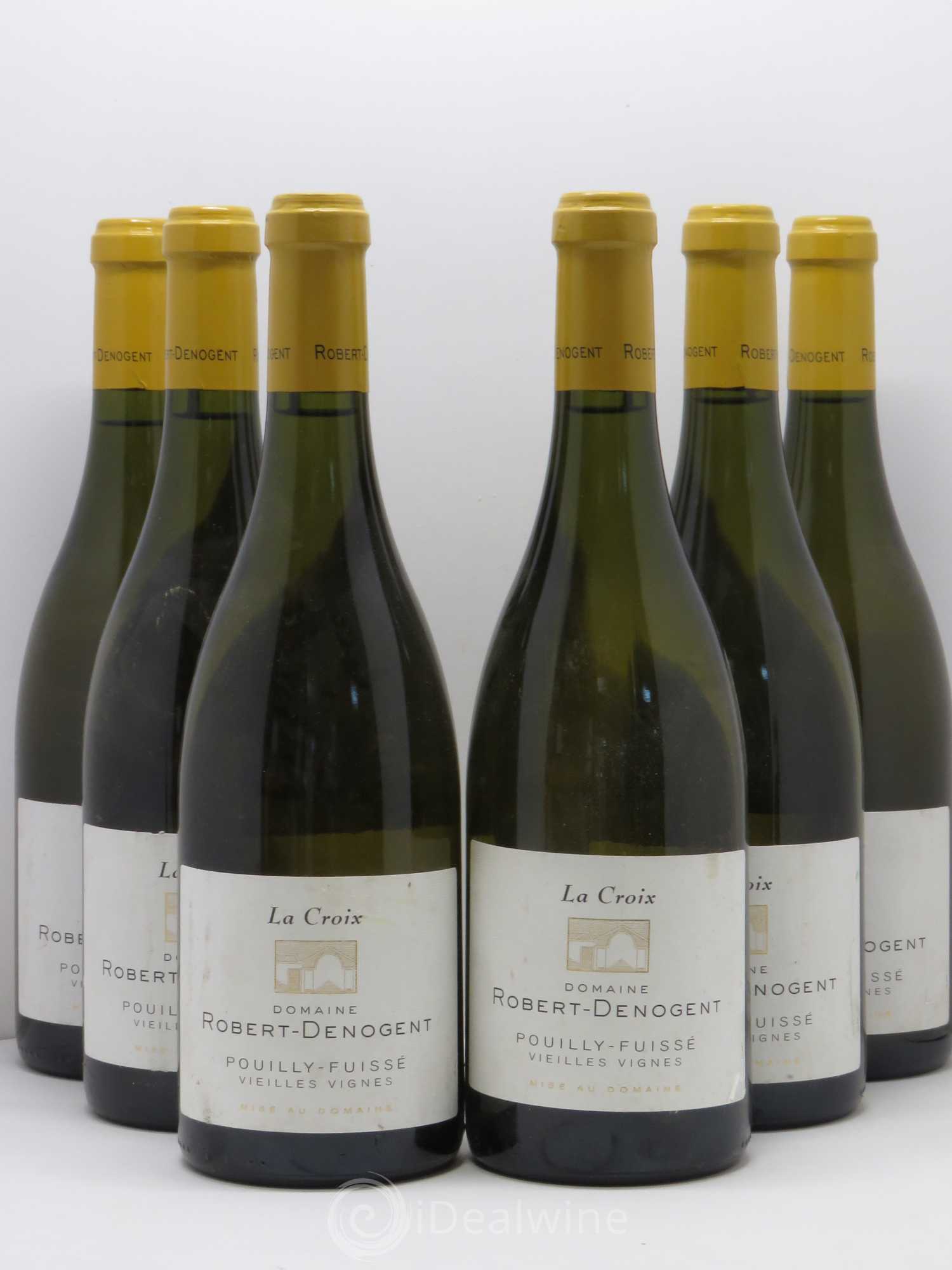 Pouilly-Fuissé La Croix Vieilles vignes Robert Denogent (sans prix de réserve) 2010 - Posten von 6 Flaschen - 0