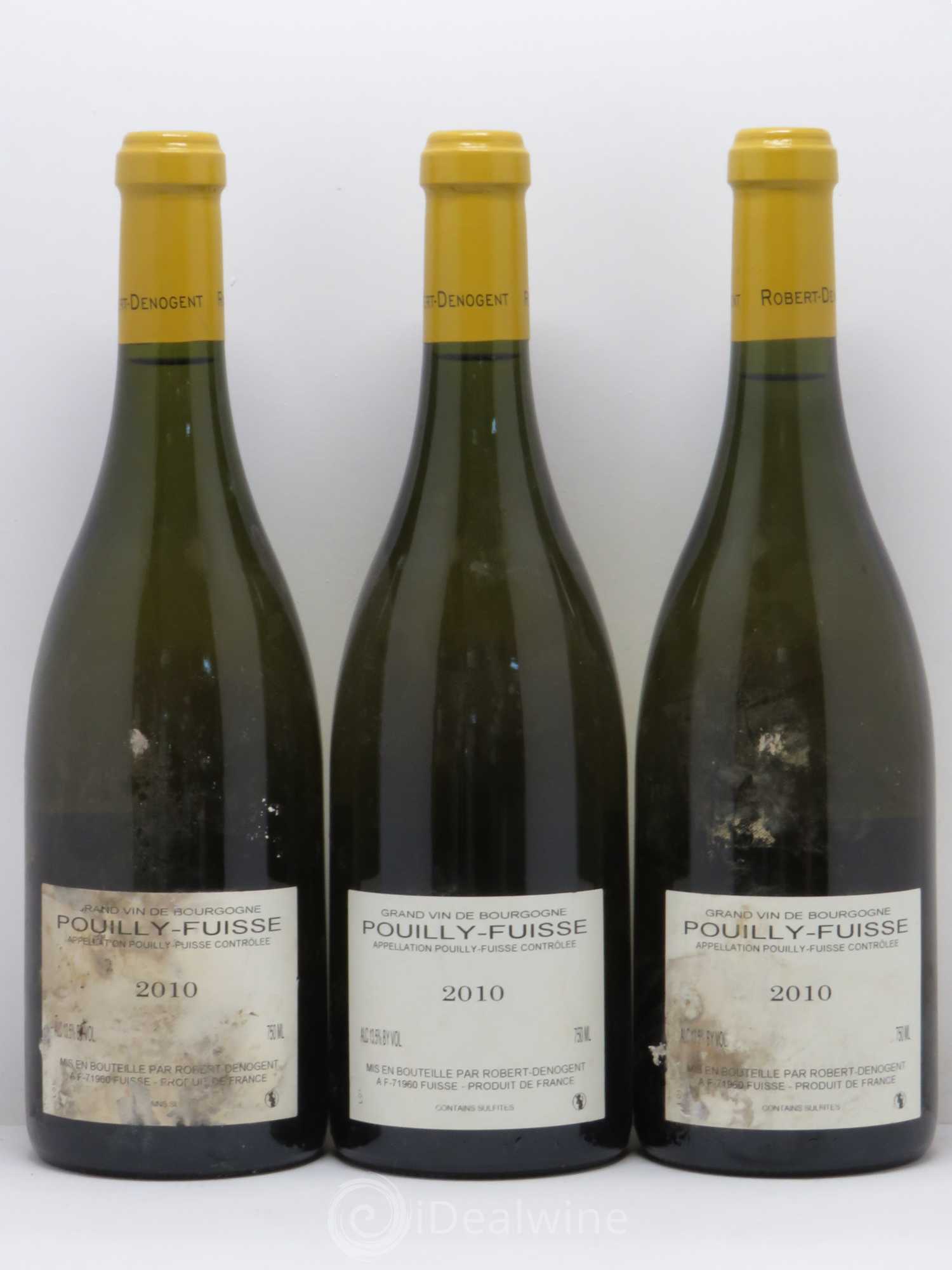 Pouilly-Fuissé La Croix Vieilles vignes Robert Denogent 2010 - Posten von 3 Flaschen - 1