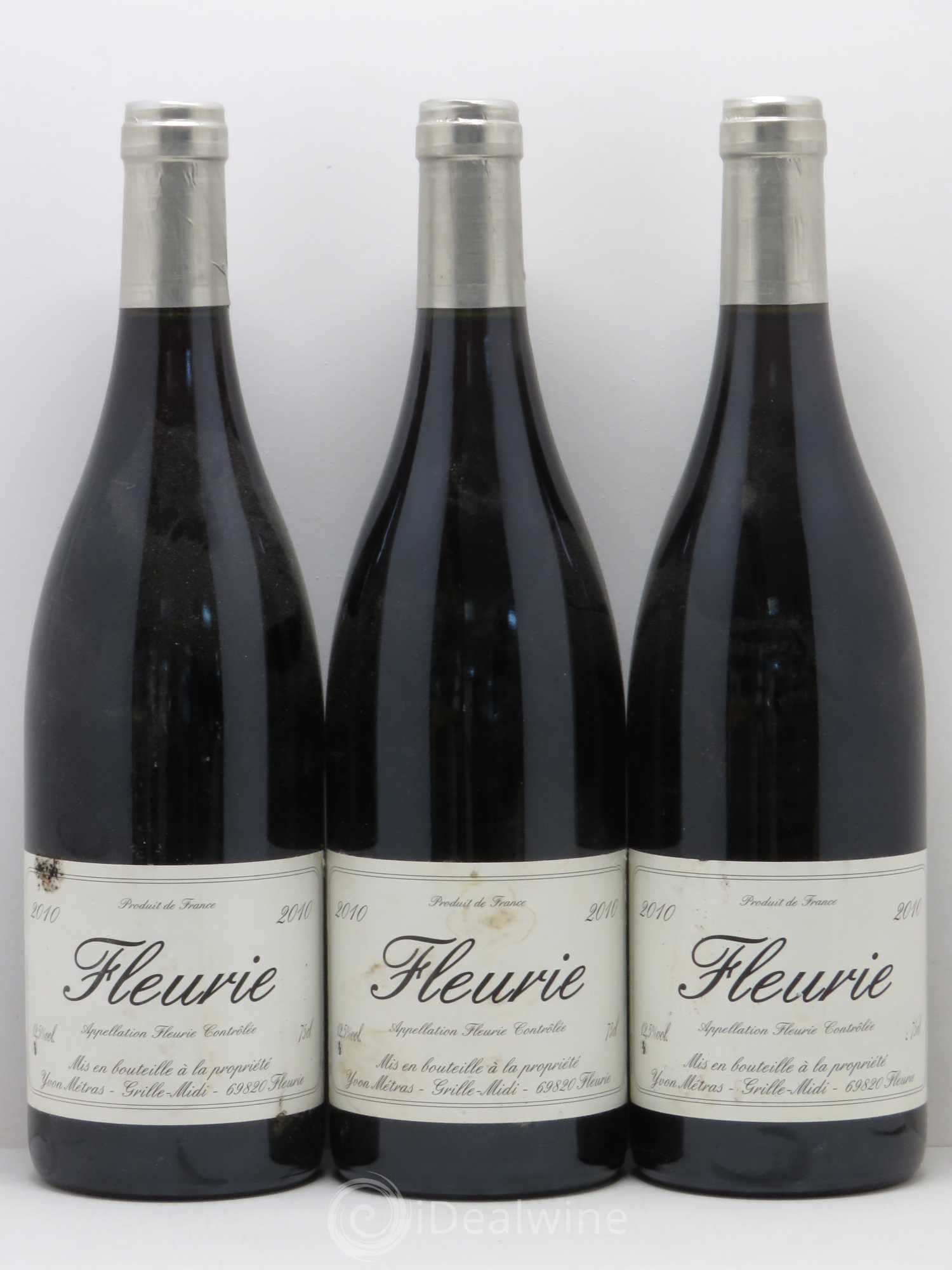 Fleurie Yvon Métras 2010 - Lot de 3 bouteilles - 0