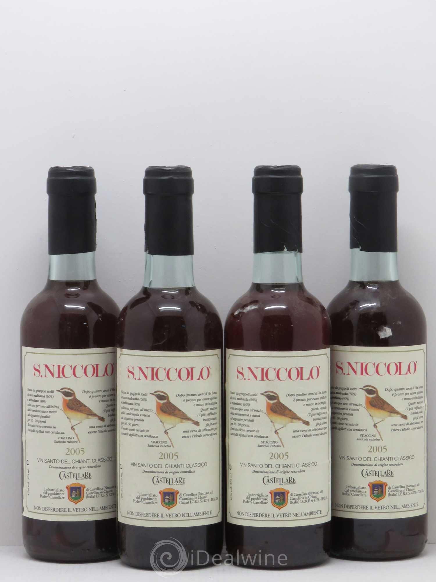 Italie Niccolo Vin Santo 2005 - Posten von 4 Demi-Flaschen - 0