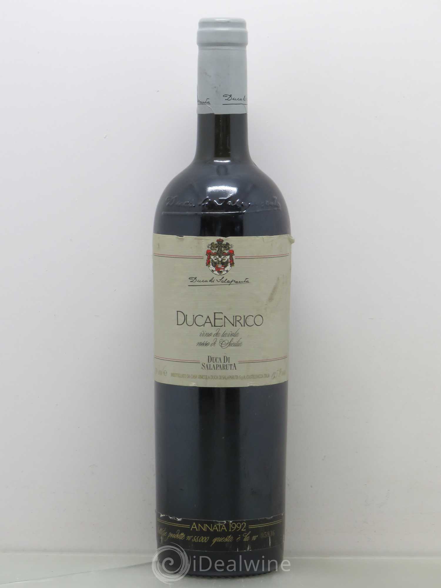 Italie Duca di Salaparuta Duca Enrico 1992 - Posten von 1 Flasche - 0