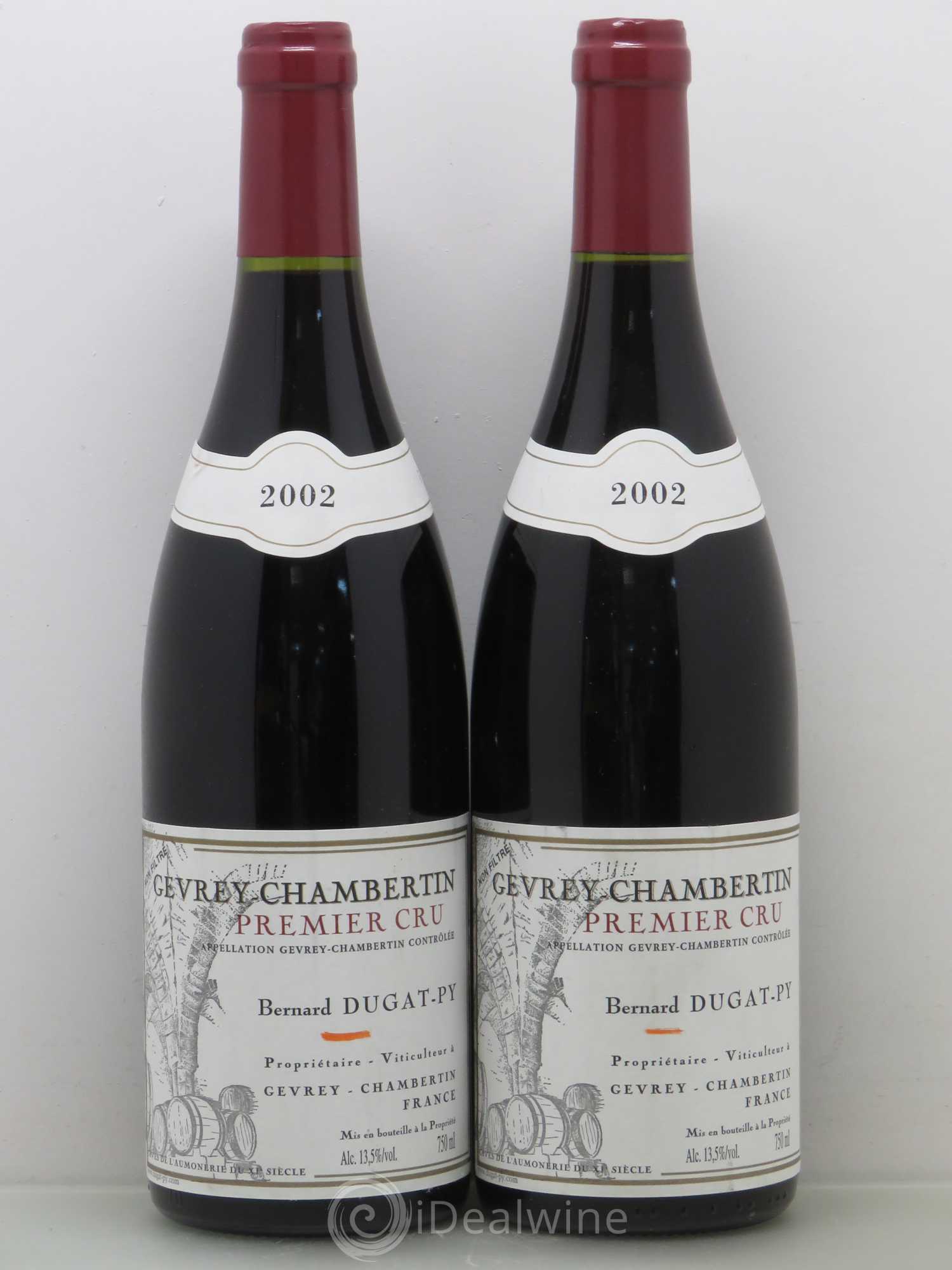 Gevrey-Chambertin 1er Cru Dugat-Py 2002 - Lot de 2 bouteilles - 0