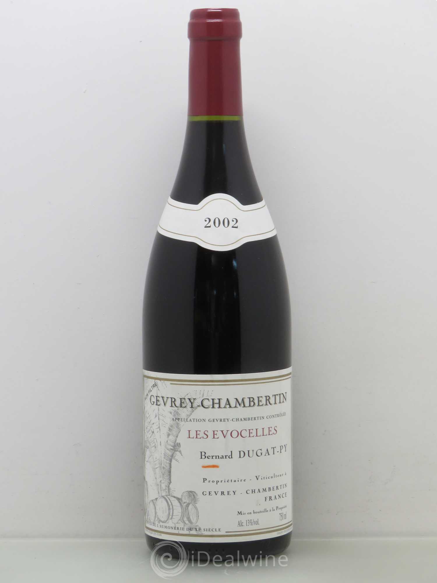 Gevrey-Chambertin Les Evocelles Vieilles Vignes Dugat-Py 2002 - Lot de 1 bouteille - 0