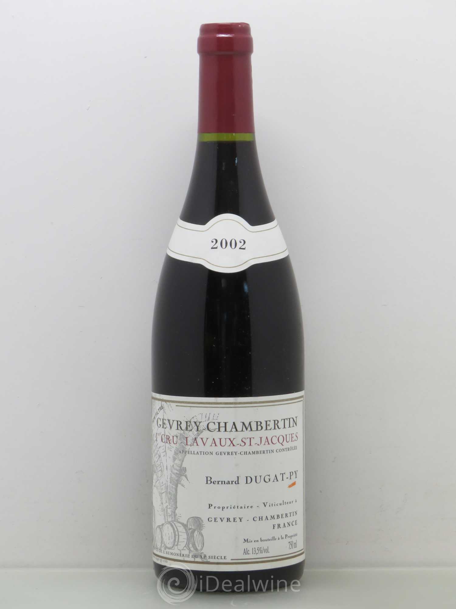 Gevrey-Chambertin 1er Cru Lavaux Saint Jacques Dugat-Py 2002 - Lot de 1 bouteille - 0