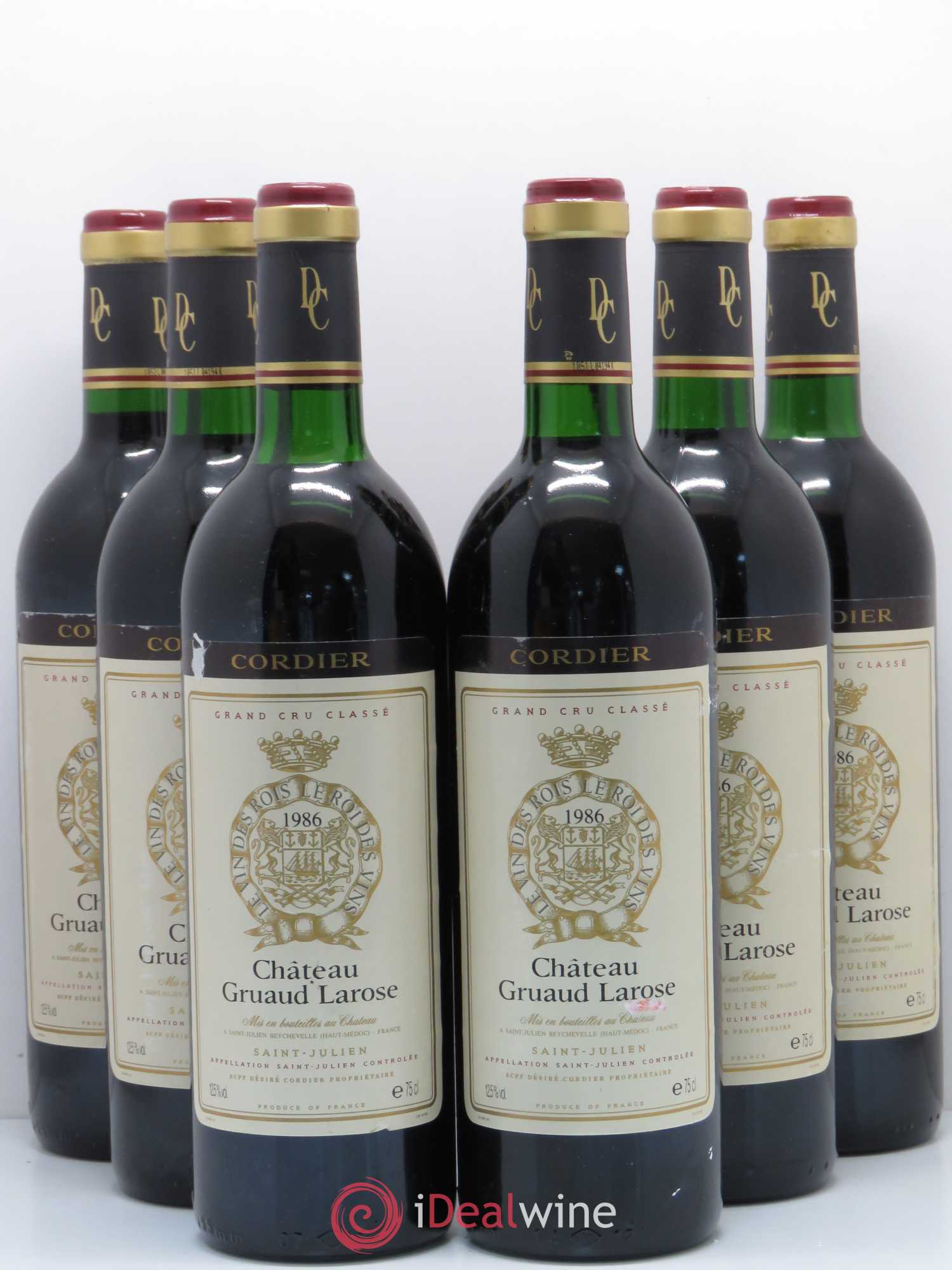 Château Gruaud Larose 2ème Grand Cru Classé 1986 - Lot de 6 bouteilles - 0