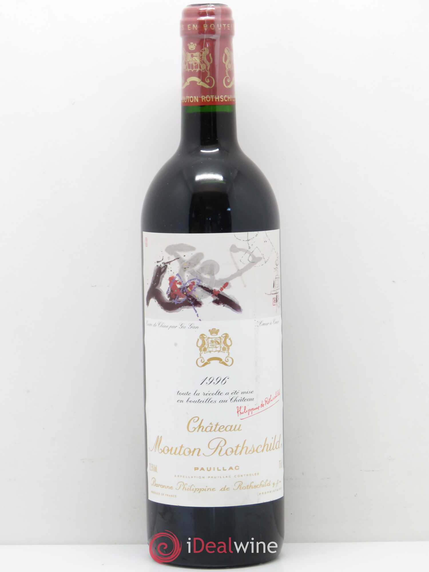 Château Mouton Rothschild 1er Grand Cru Classé 1996 - Lot de 1 bouteille - 0