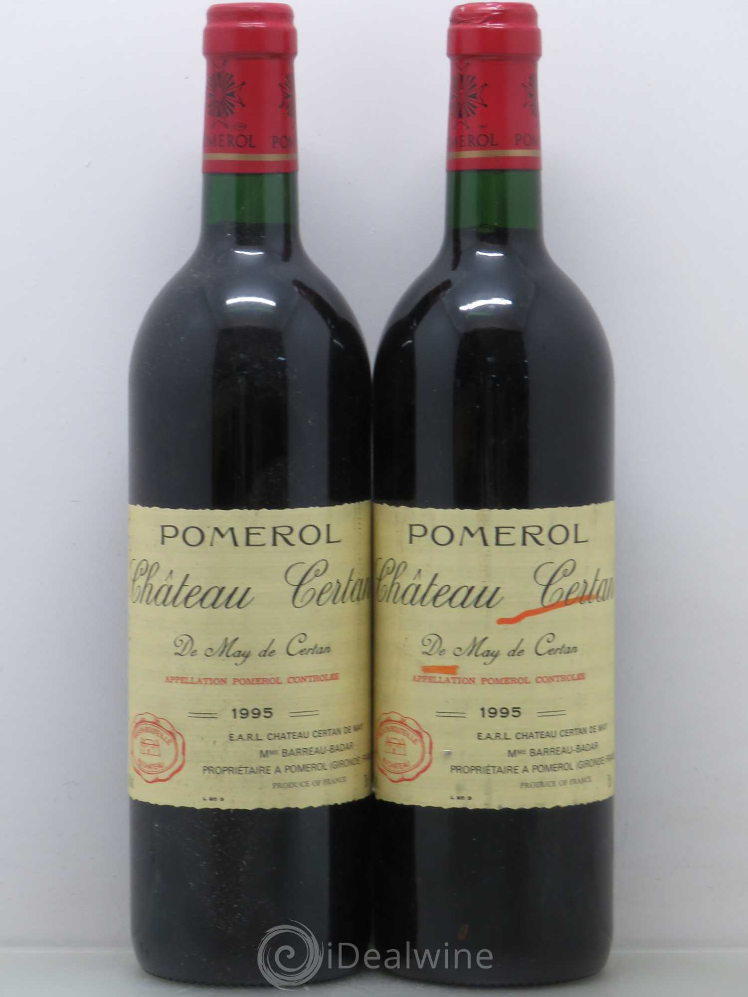 Château Certan de May 1995 - Lot de 4 bouteilles - 2