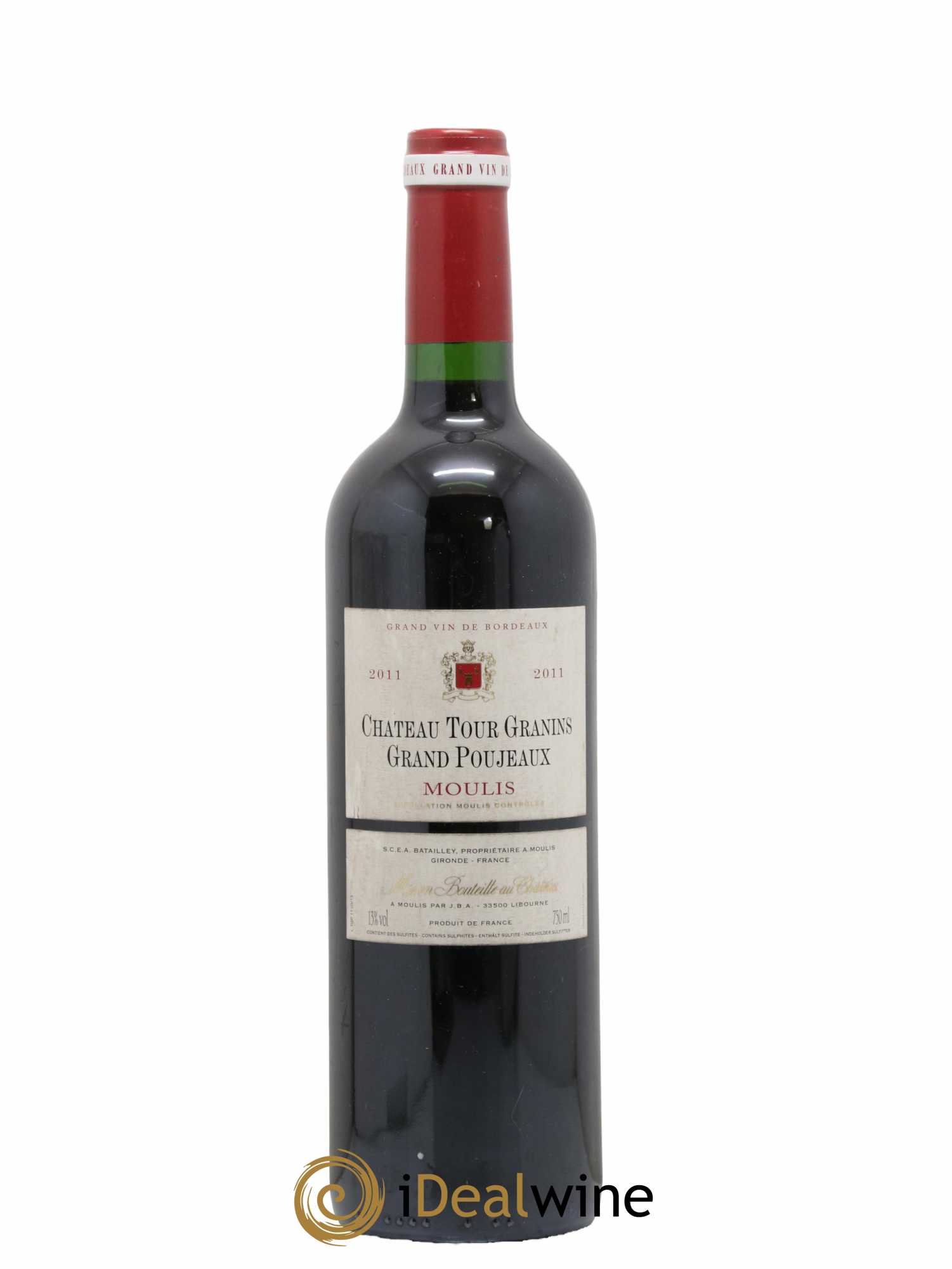 Moulis en Médoc Grand Poujeaux Château Tour Granins 2011 - Lot de 1 bouteille - 0