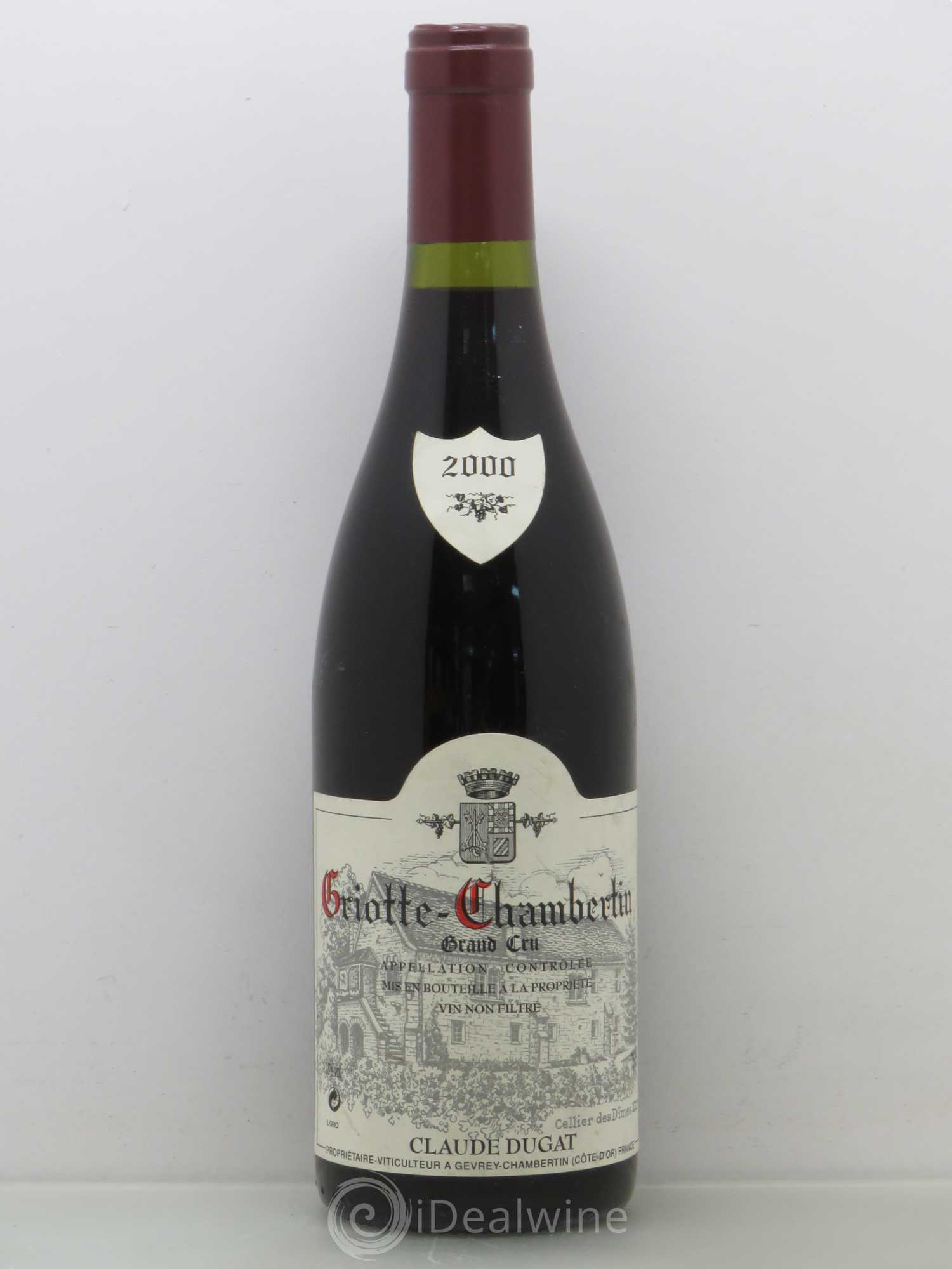 Griotte-Chambertin Grand Cru Claude Dugat 2000 - Lot de 1 bouteille - 0
