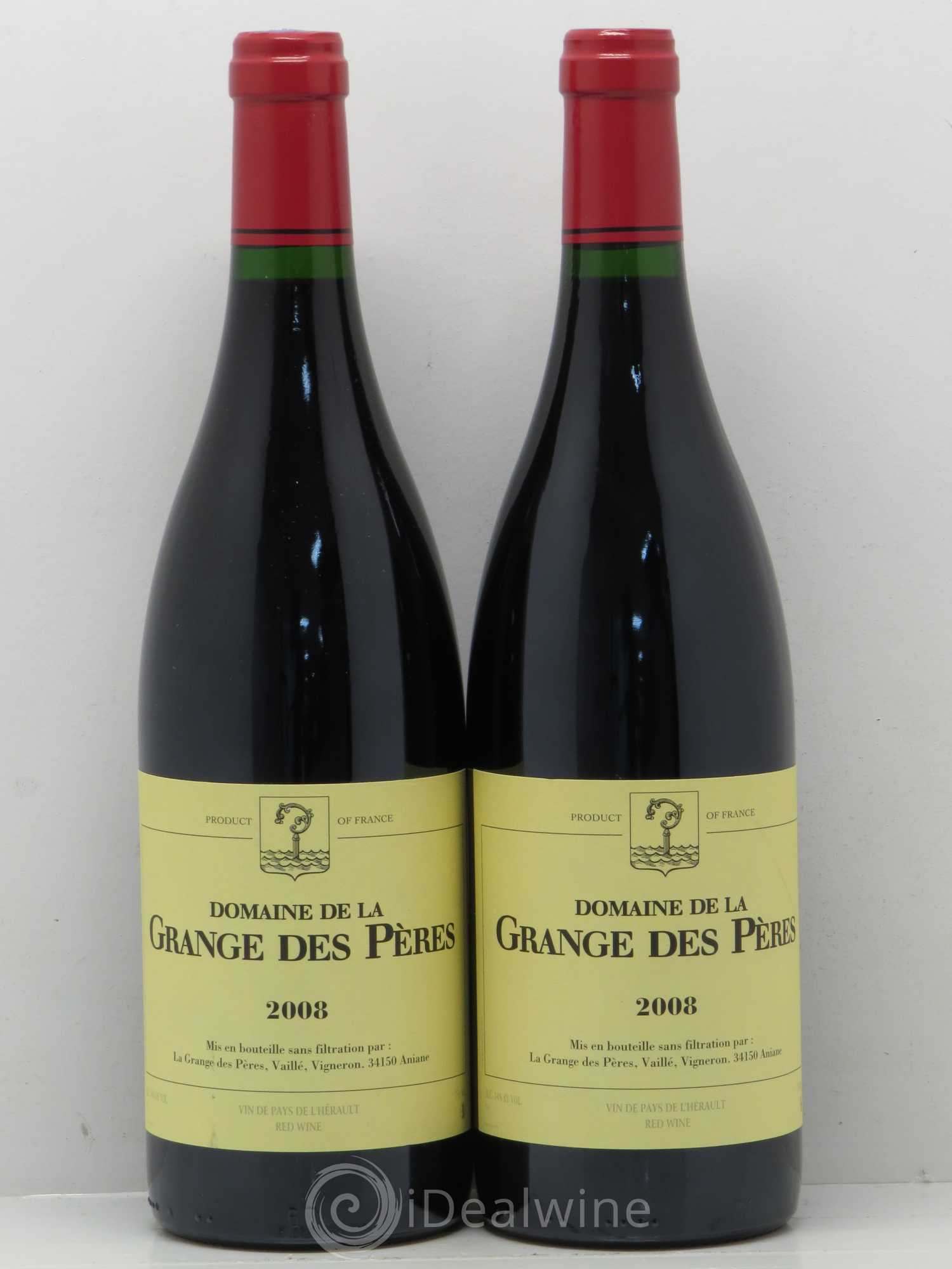Pays d'Hérault Grange des Pères Laurent Vaillé 2008 - Lot de 2 bouteilles - 0