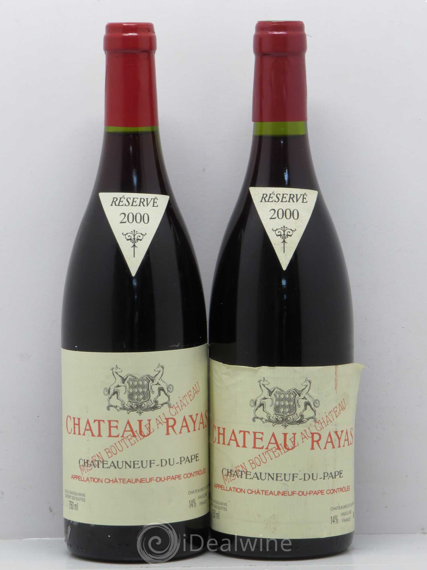 Châteauneuf-du-Pape Château Rayas Emmanuel Reynaud 2000 - Lot de 2 bouteilles - 0