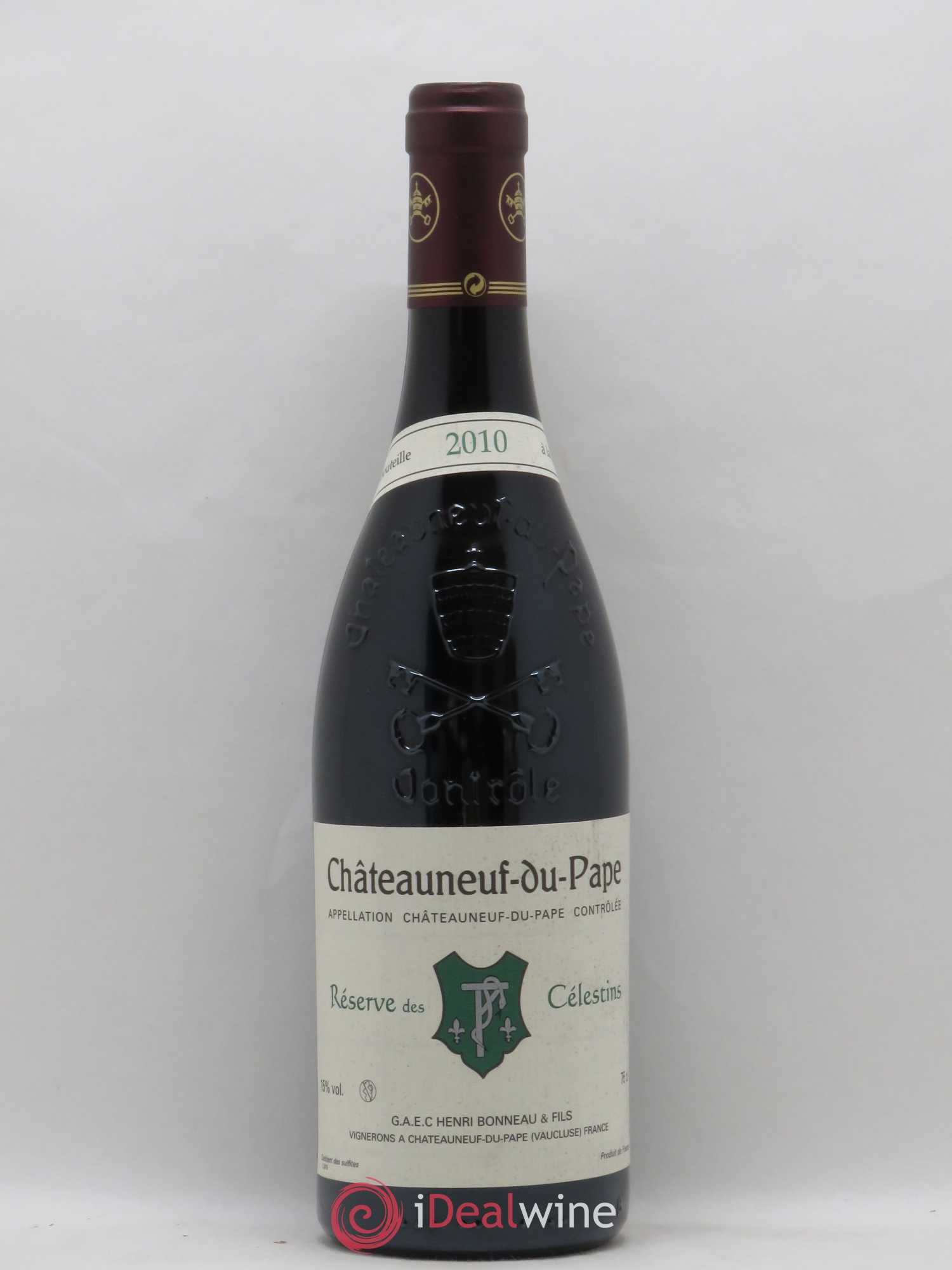 Châteauneuf-du-Pape Réserve des Célestins Henri Bonneau & Fils 2010 - Lot de 1 bouteille - 0