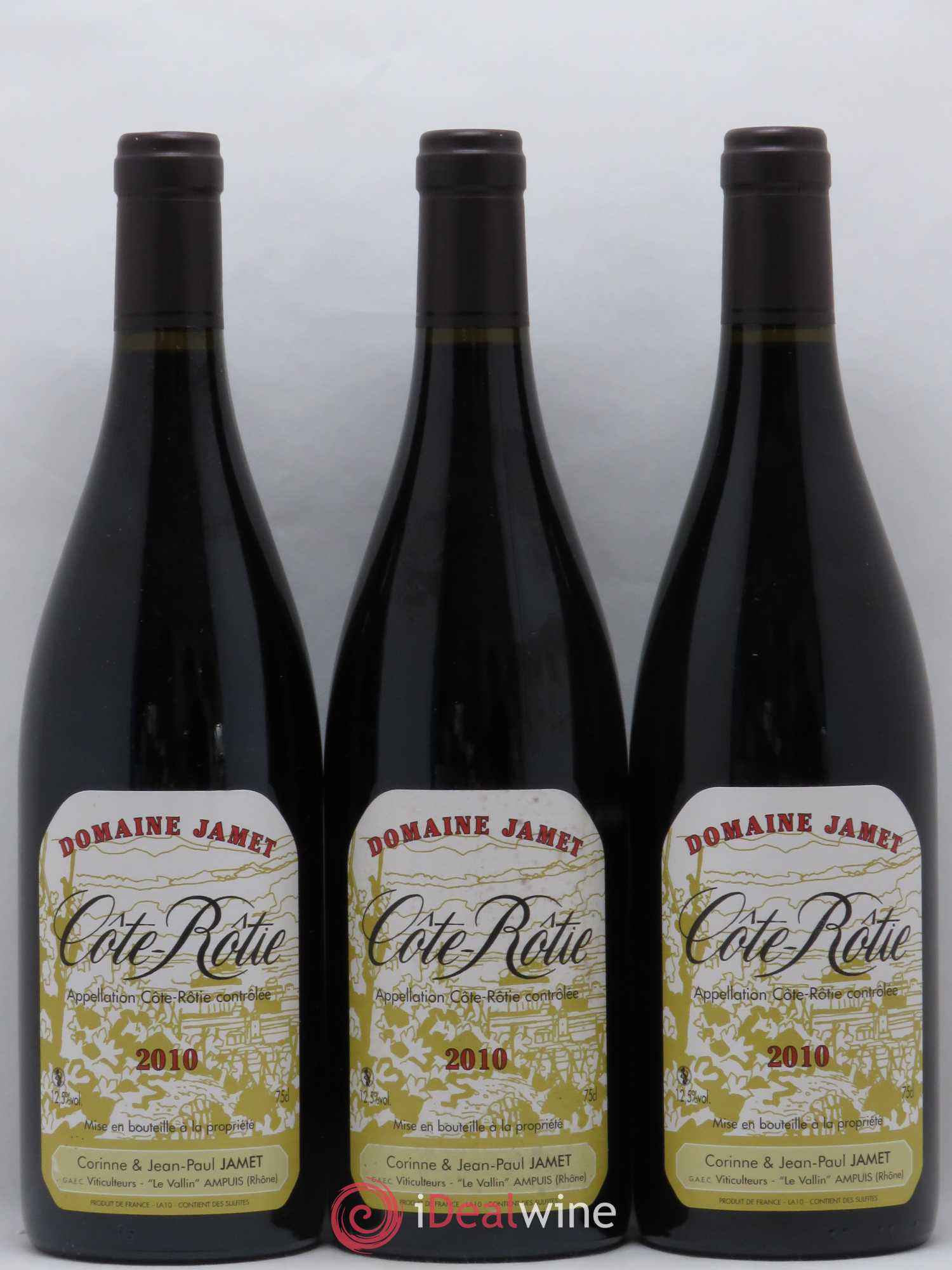 Côte-Rôtie Jamet (Domaine) 2010 - Lot de 3 bouteilles - 0