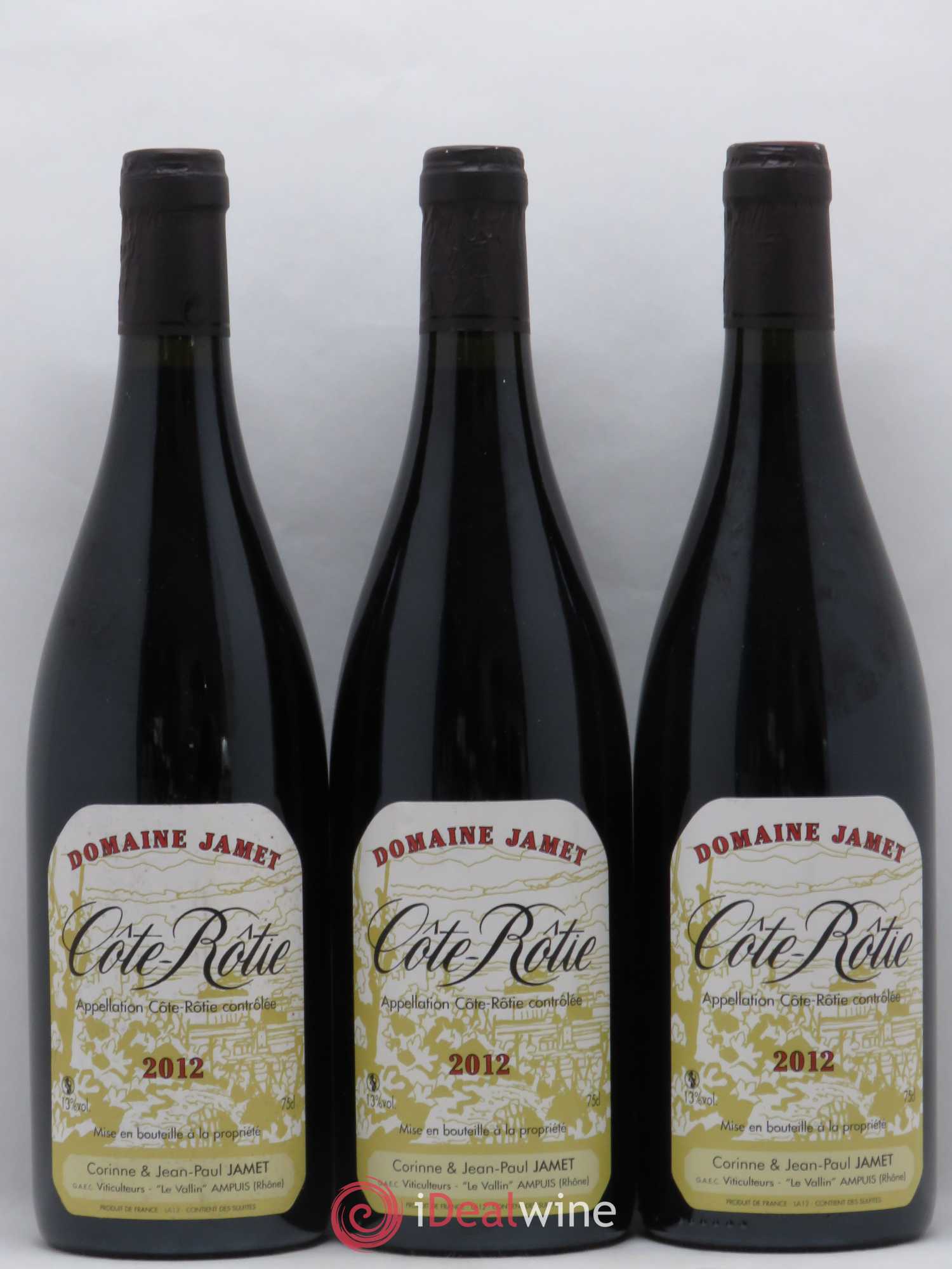 Côte-Rôtie Jamet (Domaine) 2012 - Lot de 3 bouteilles - 0