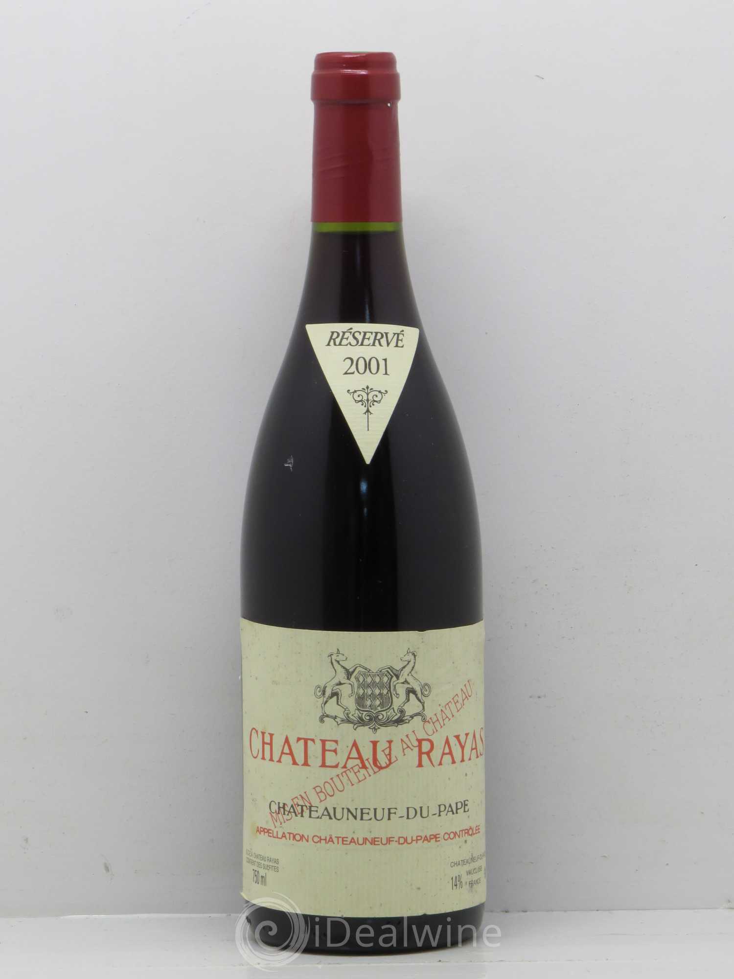 Châteauneuf-du-Pape Château Rayas Emmanuel Reynaud 2001 - Lot de 1 bouteille - 0