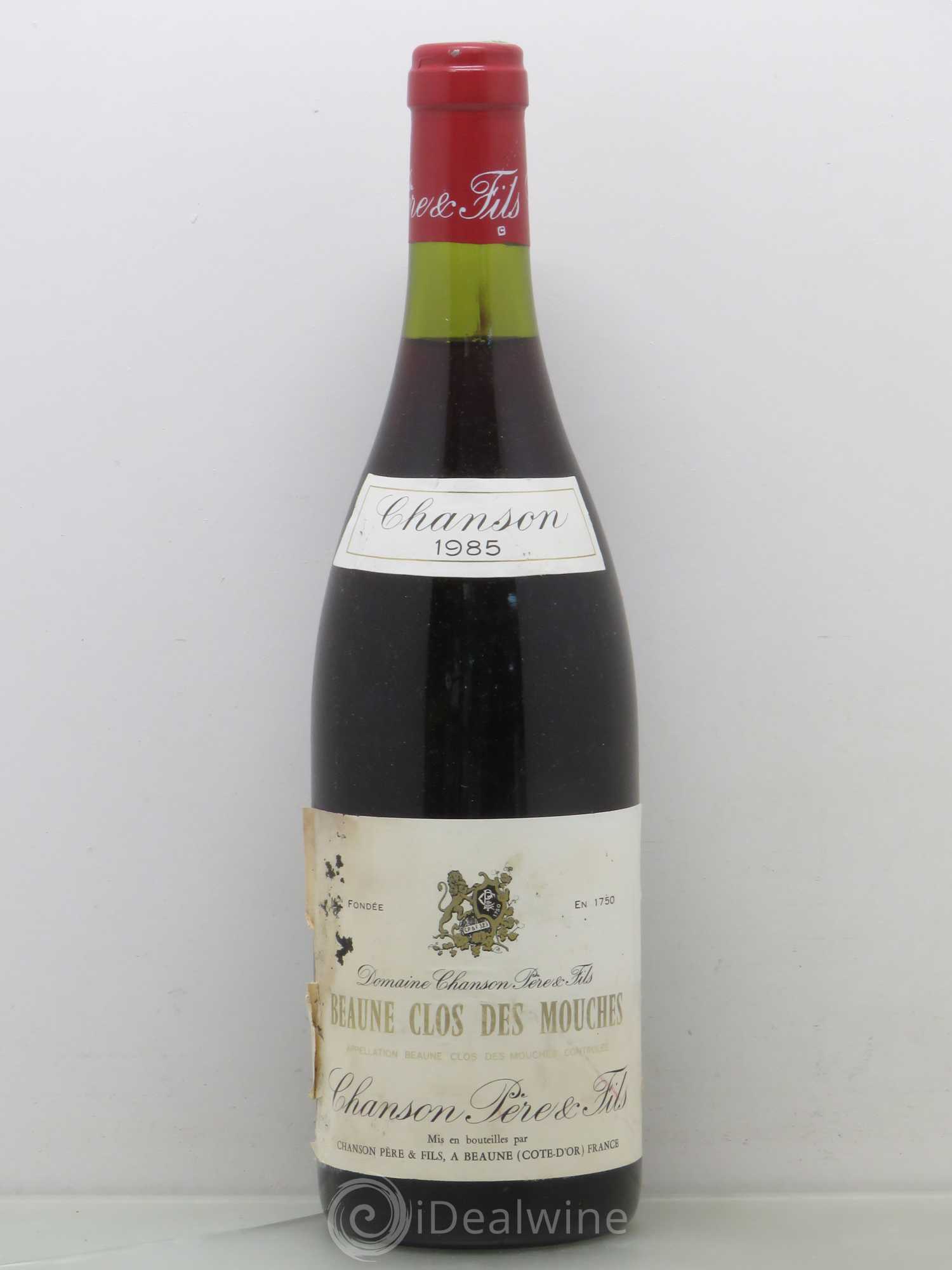 Beaune 1er Cru Clos des Mouches Domaine Chanson 1985 - Posten von 1 Flasche - 0