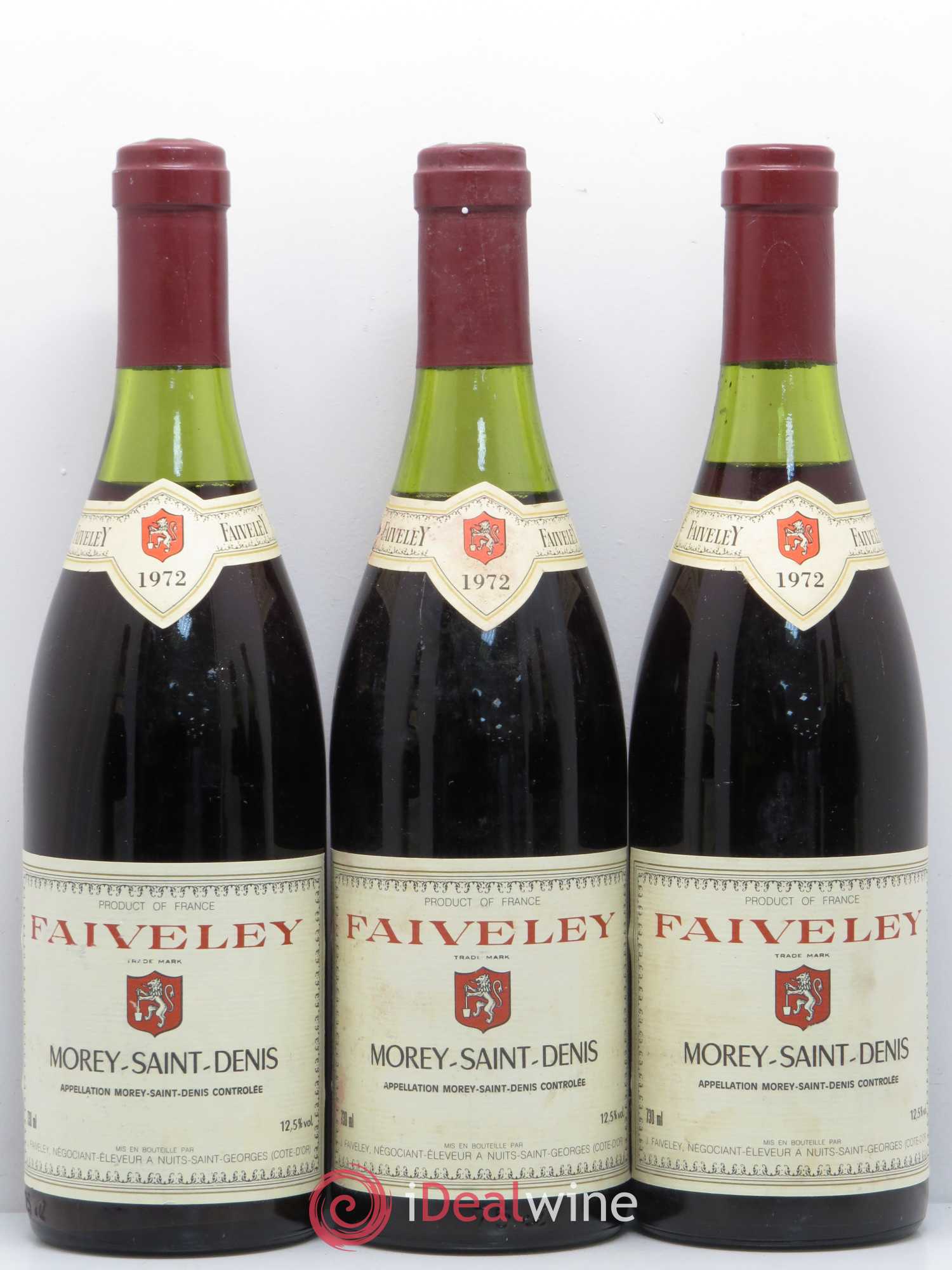 Morey-Saint-Denis Domaine Faiveley 1972 - Lot de 6 bouteilles - 1