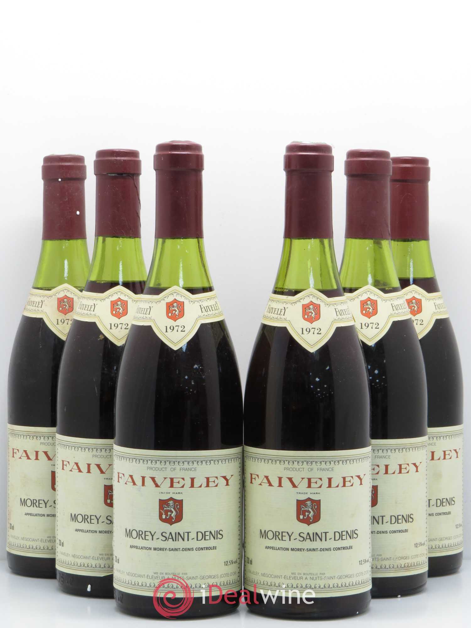 Morey-Saint-Denis Domaine Faiveley 1972 - Lot de 6 bouteilles - 0