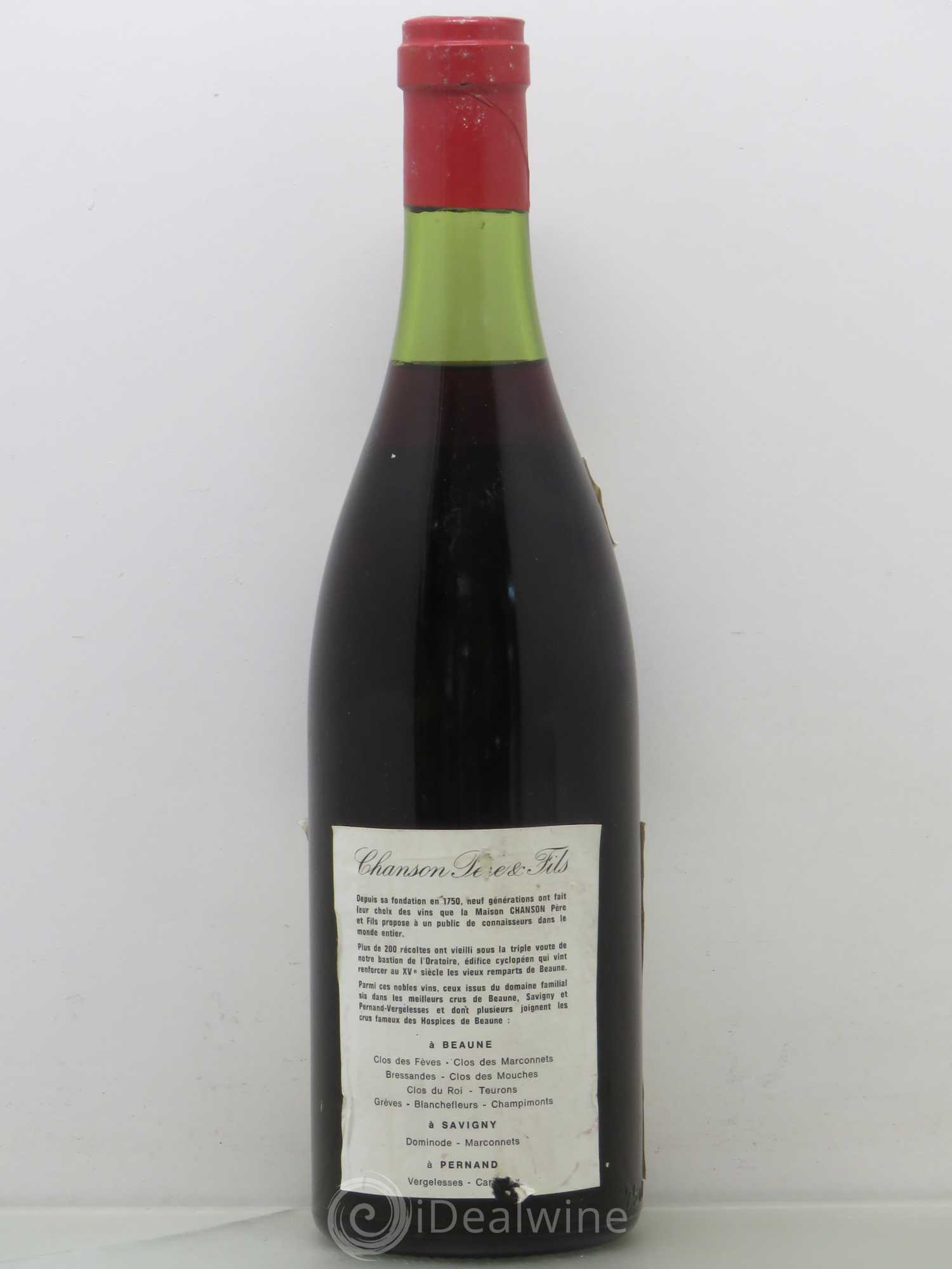 Bonnes-Mares Grand Cru Domaine Chanson 1967 - Lot de 1 bouteille - 1
