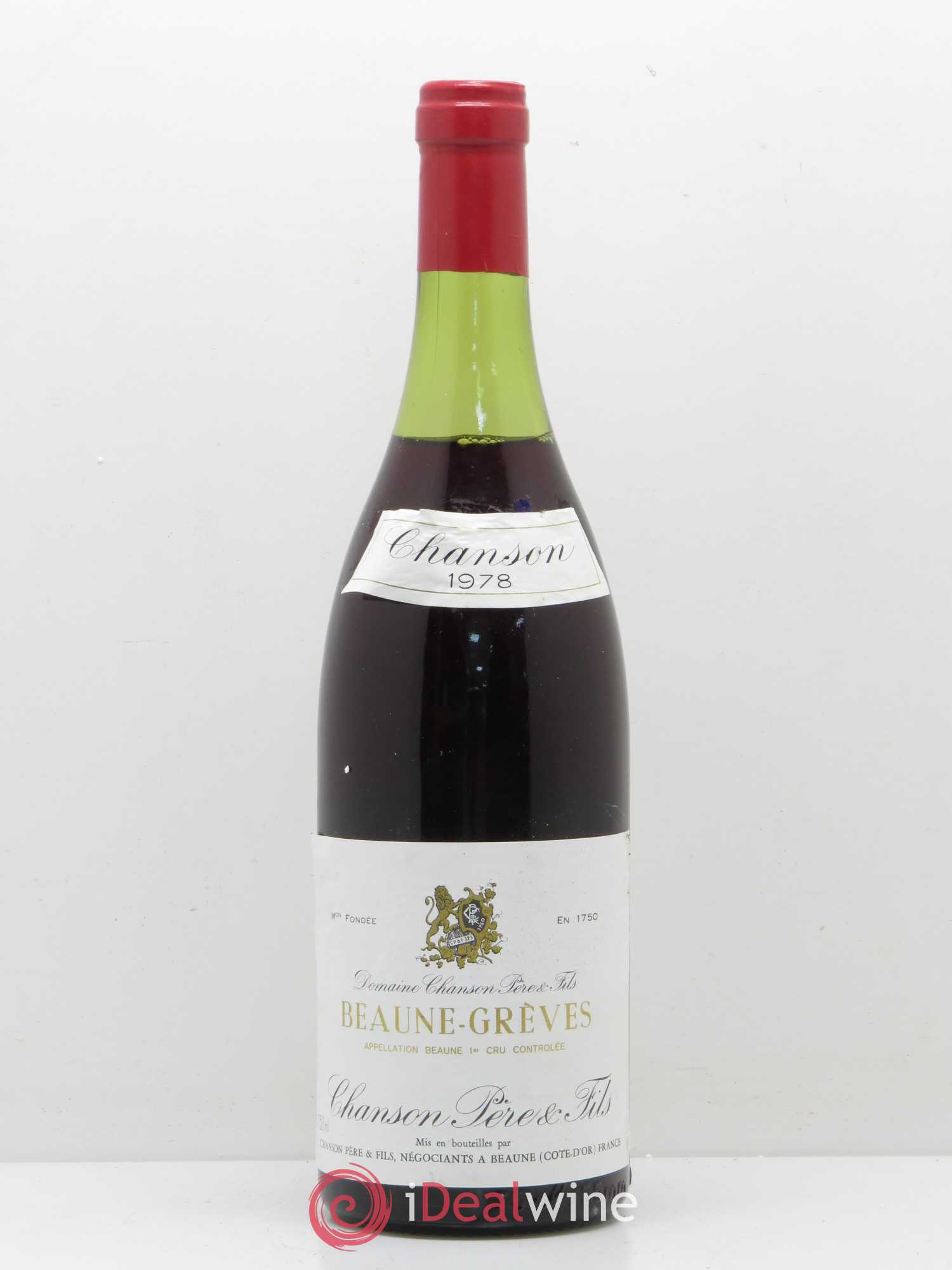 Beaune 1er Cru Greves Domaine Chanson 1978 - Posten von 1 Flasche - 0