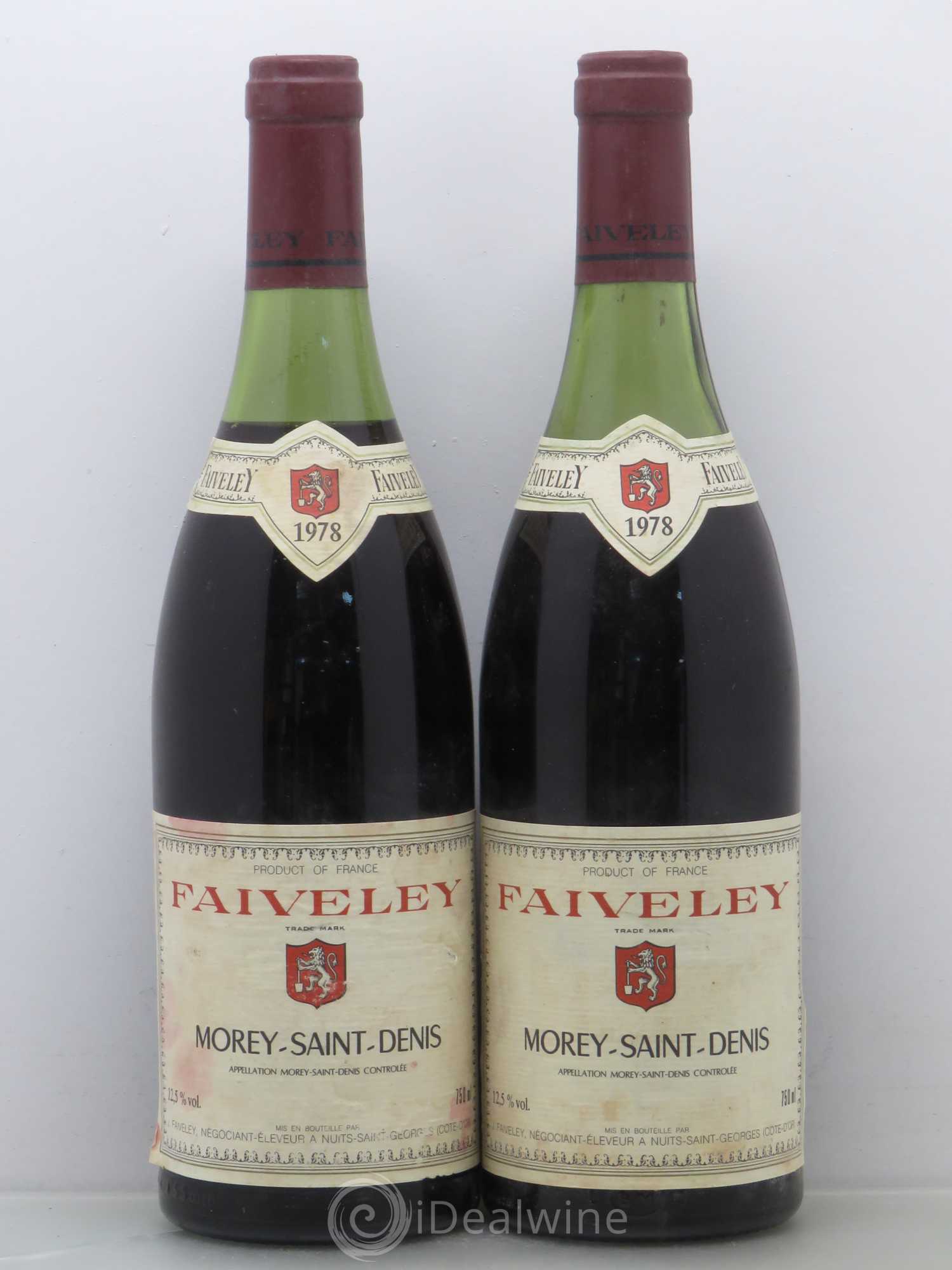 Morey-Saint-Denis Domaine Faiveley 1978 - Lot de 2 bouteilles - 0