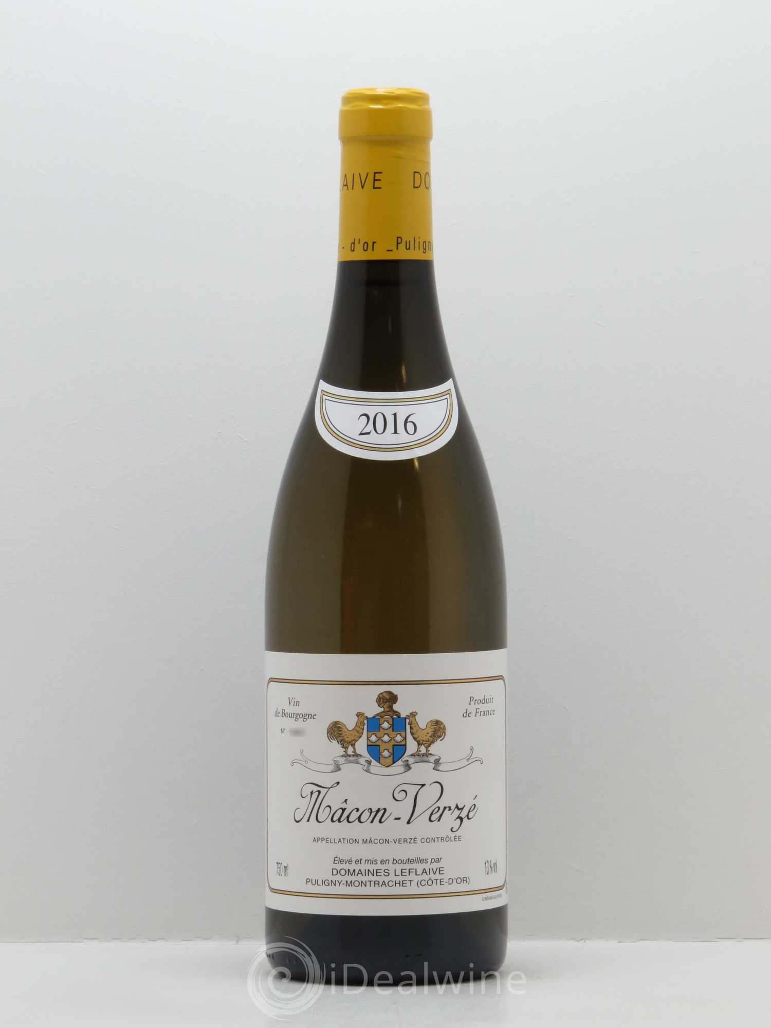Mâcon Verzé Leflaive (Domaine) 2016 - Lot de 1 bouteille - 0