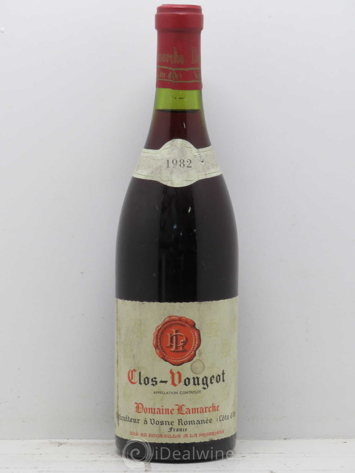 Clos de Vougeot Grand Cru Lamarche (Domaine) 1982 - Lot de 1 bouteille - 0