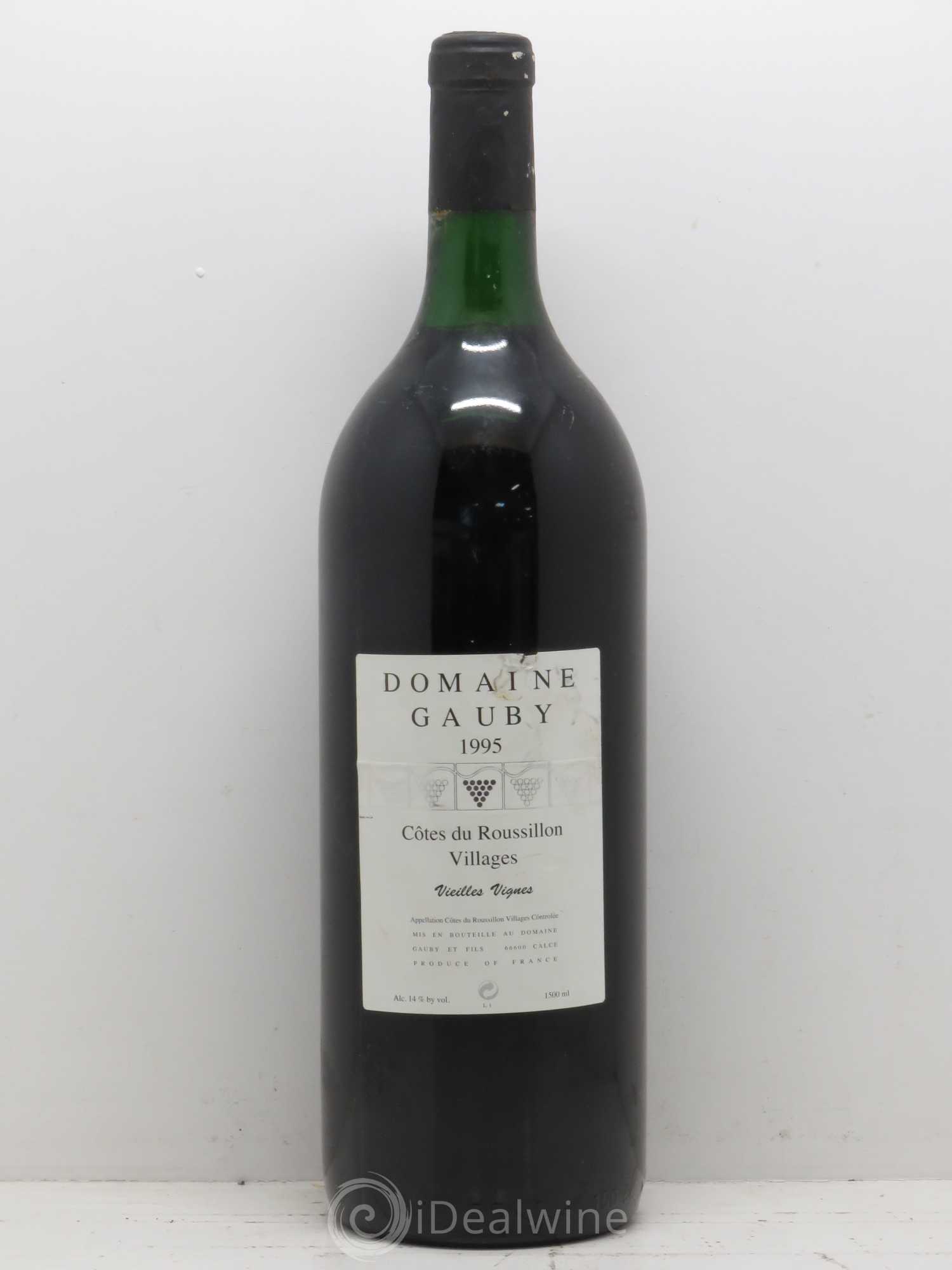 Côtes du Roussillon Villages Vieilles vignes Gauby (Domaine) 1995 - Lot de 1 magnum - 0